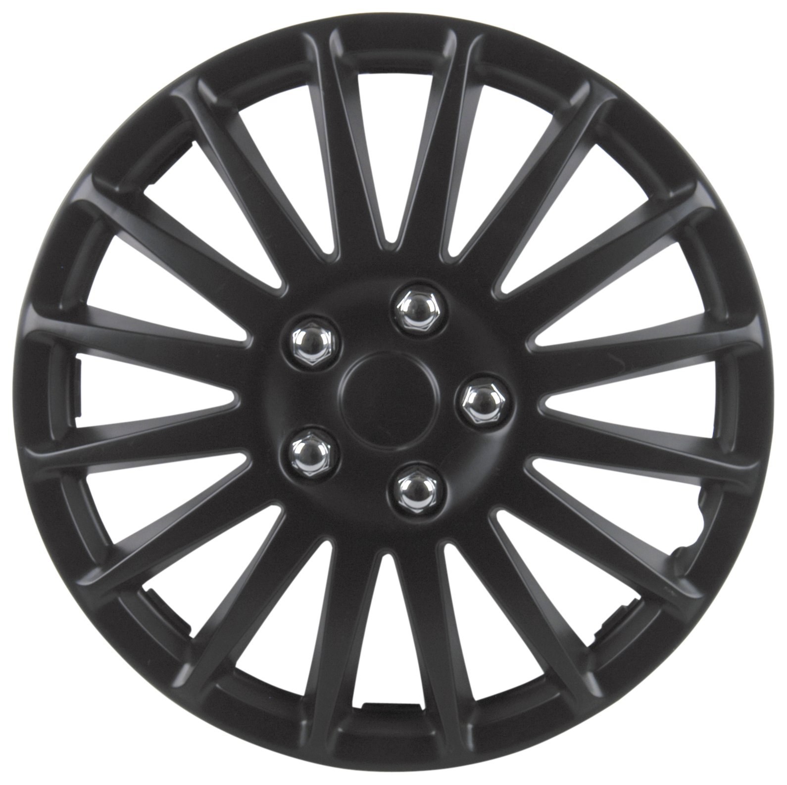 Cartrend Suzuka 75175 - Riteņu dekoratīvo disku komplekts 4 gab. Suzuka, melns 38,1 cm (15 collas)