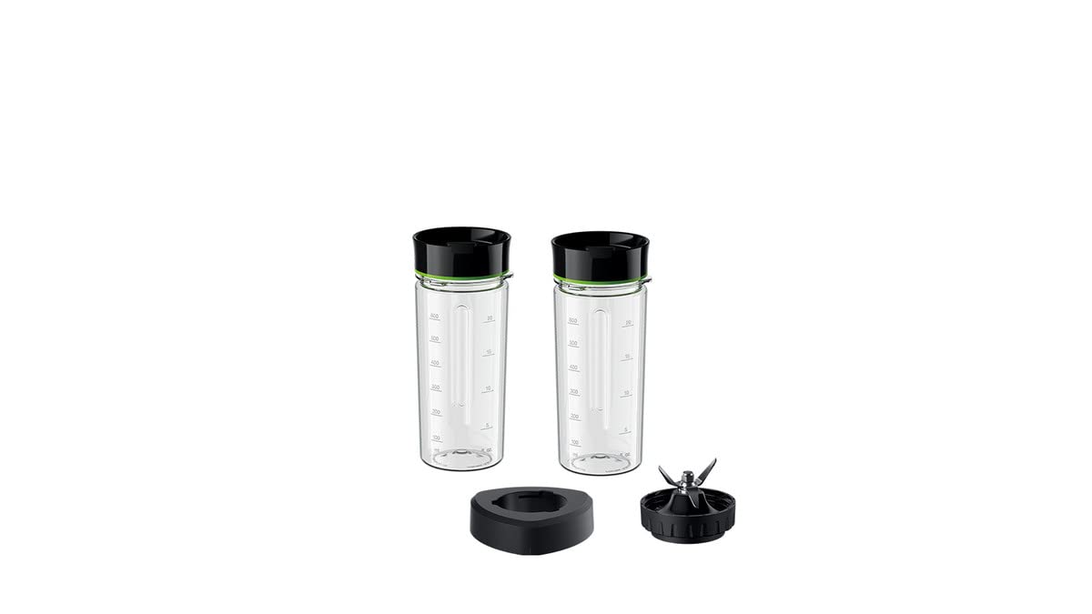 Braun Smoothie2Go - Komplekts ar PowerBlend 9 blendera piederumiem, BPA-necaurlaidīgs, melns