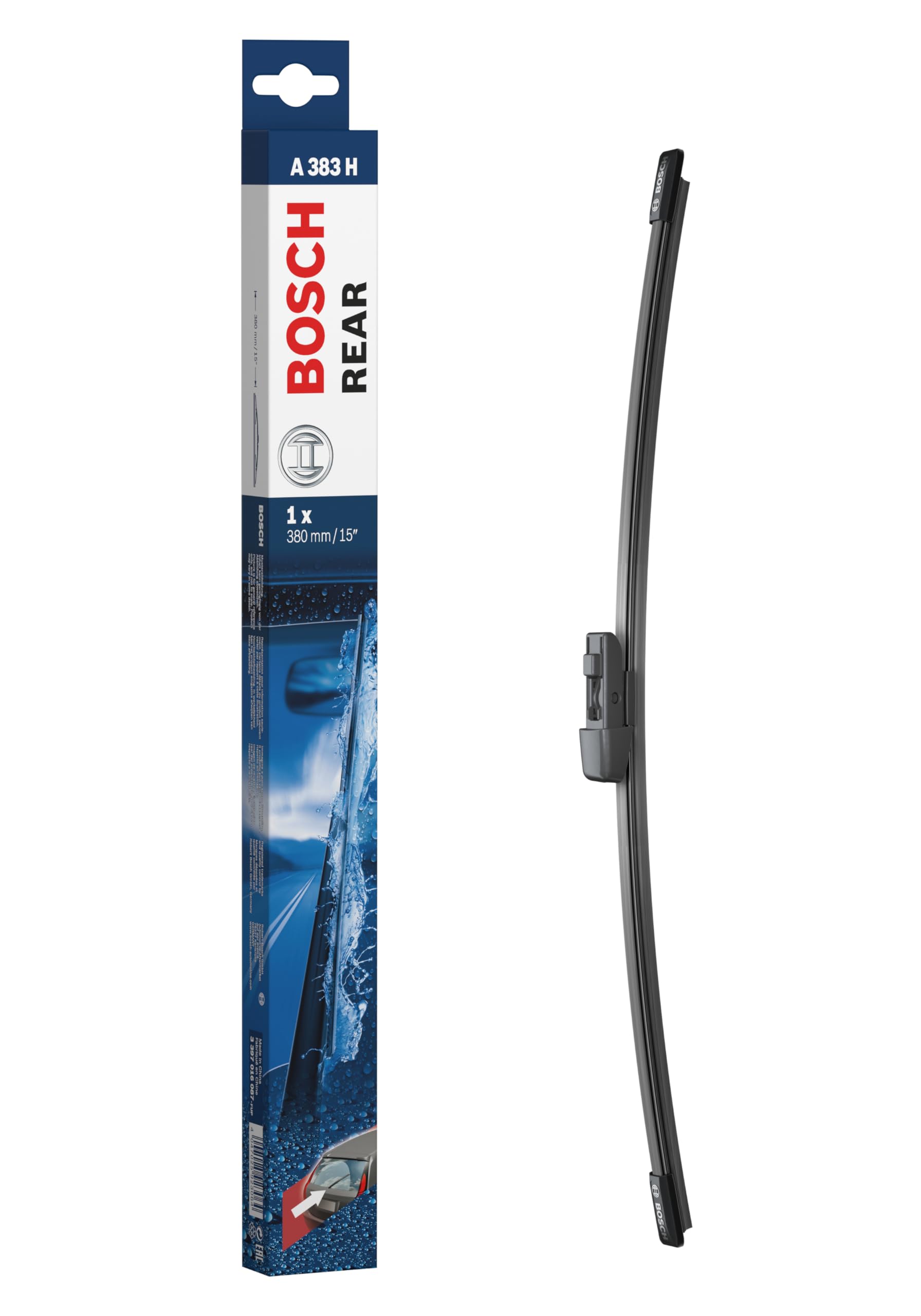 Bosch A383H - aizmugurējais logu tīrītājs, garums 380mm