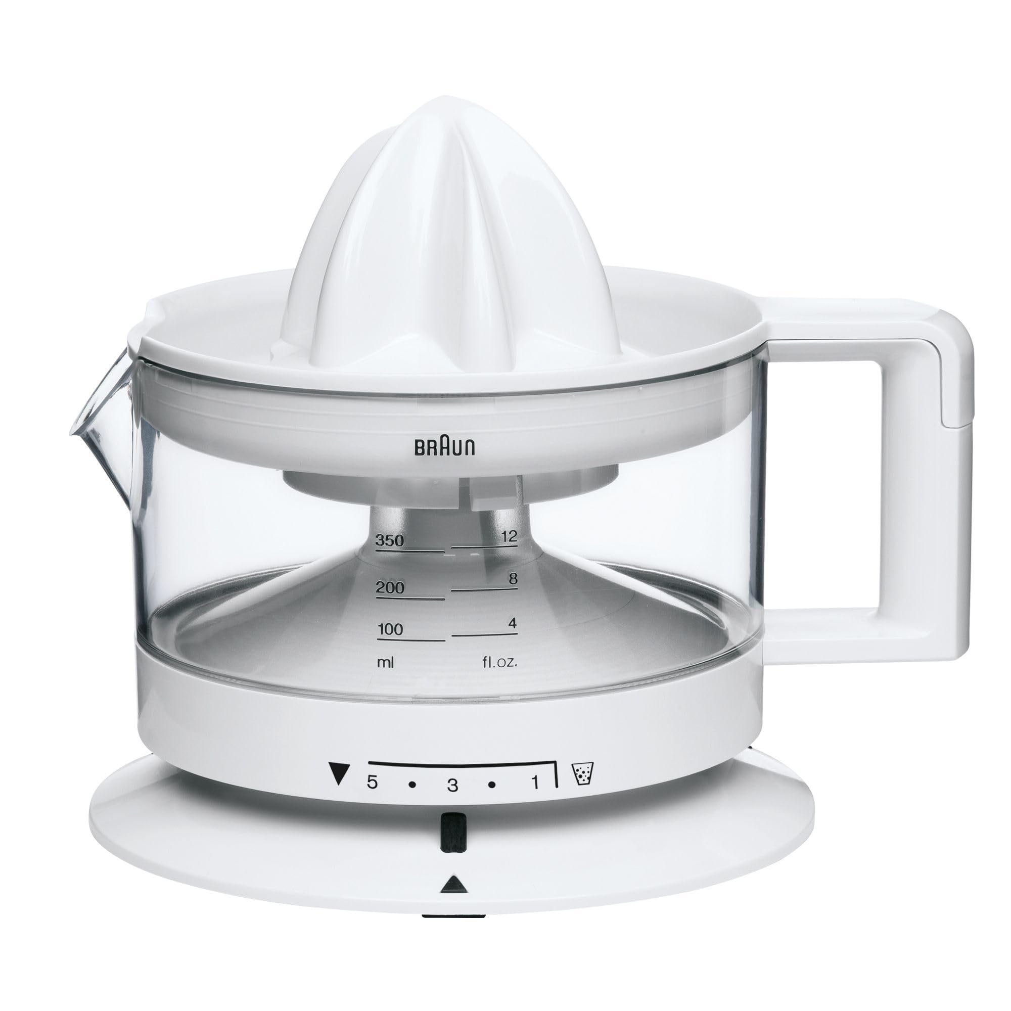 Braun CJ3000 - Elektriskais citrusaugļu spiede, 350 ml, 20 W, dabīga krāsa