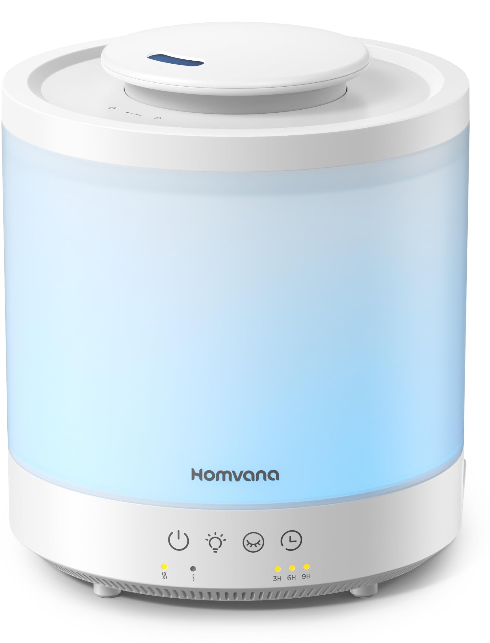 Homvana 3in1 H103 - Gaisa mitrinātājs ar ultraskaņu un naktslampu, 1,8L