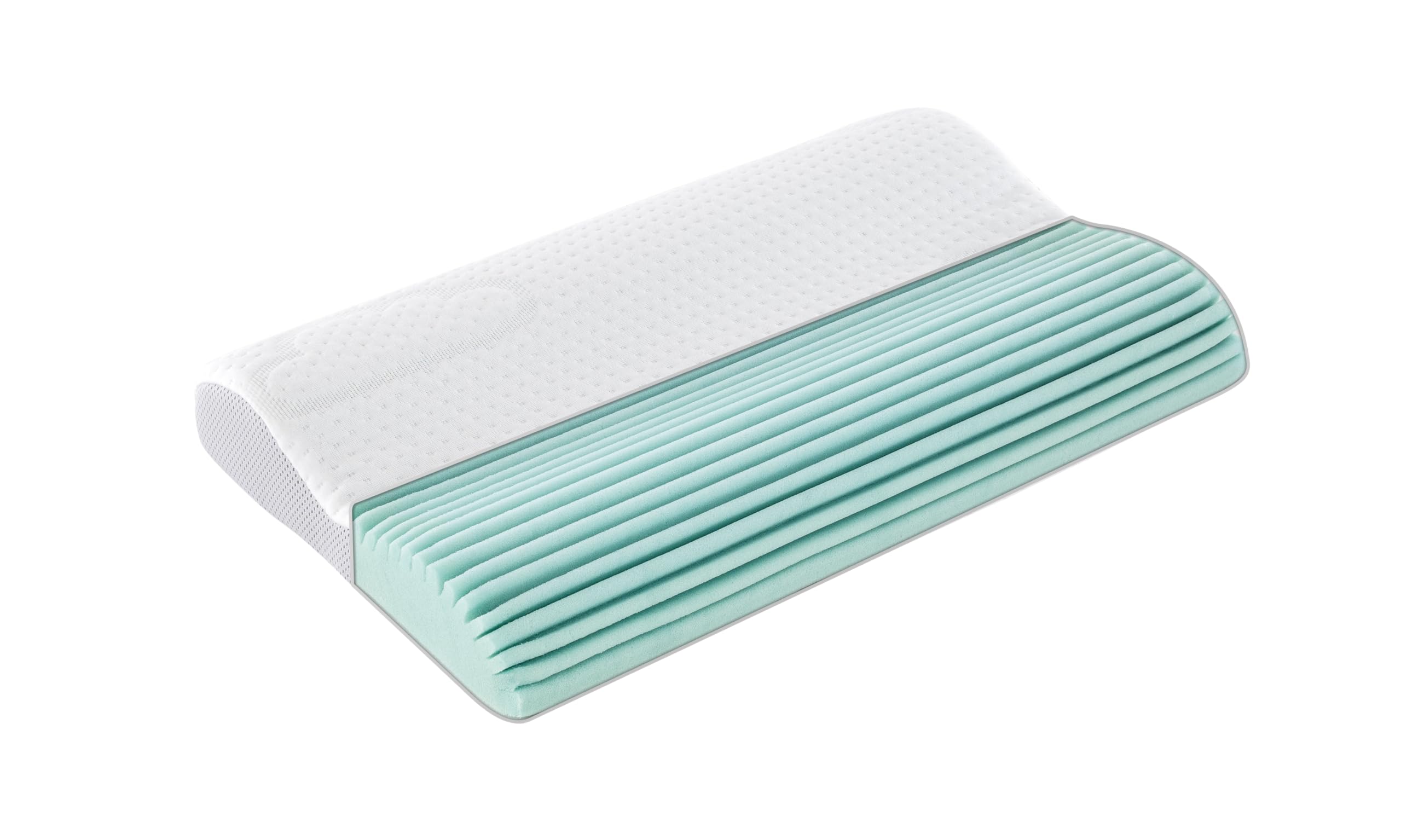 Trumeland Ergo T065001 - Ergonomisks bērnu spilvens ar elpojošu Tencel pārvalku, 57 x 34 cm