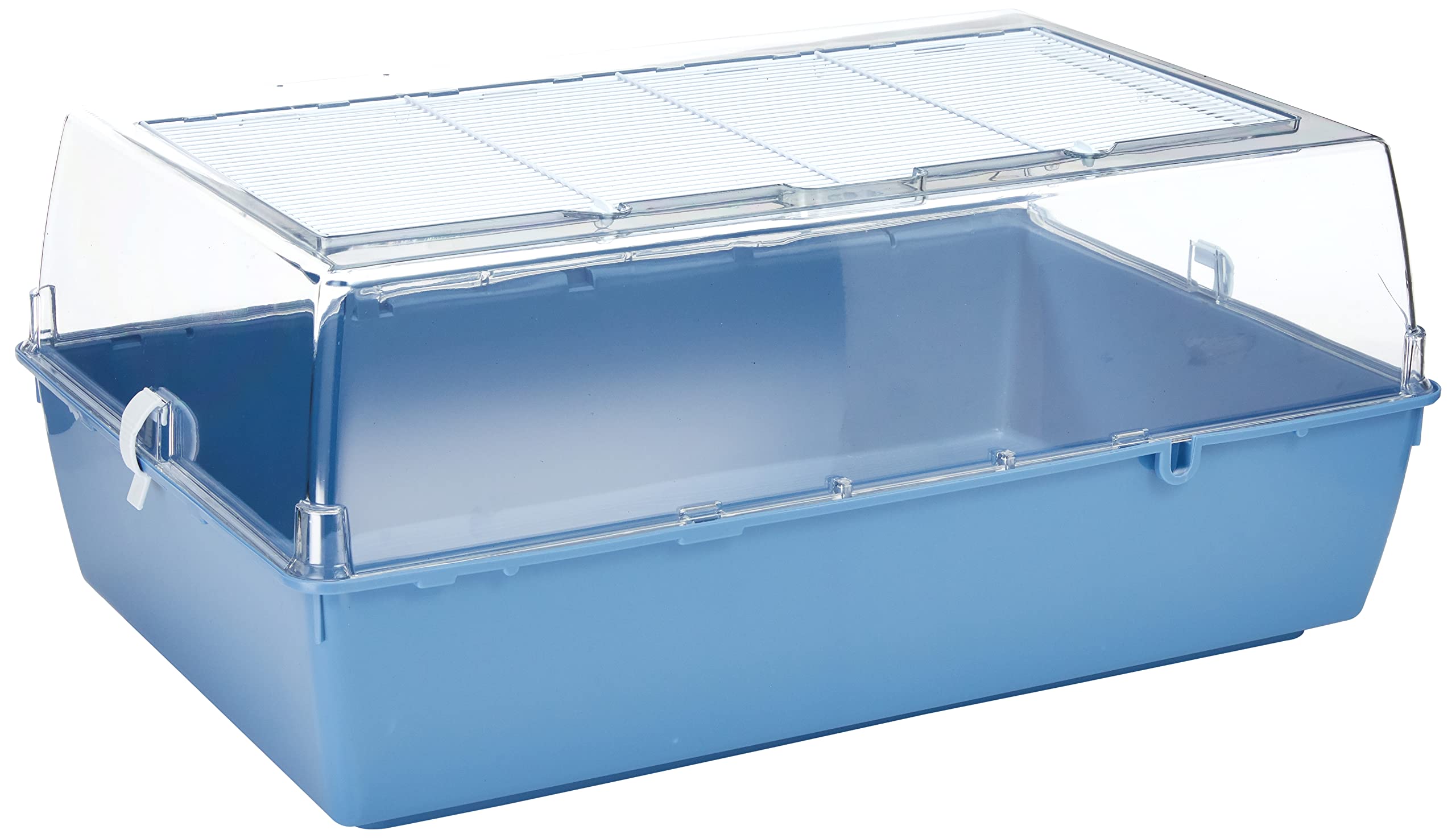 Ferplast - Plastmasas būris pelēm un kāmīšiem ar metāla resti, 71 x 46 x 32 cm, zils