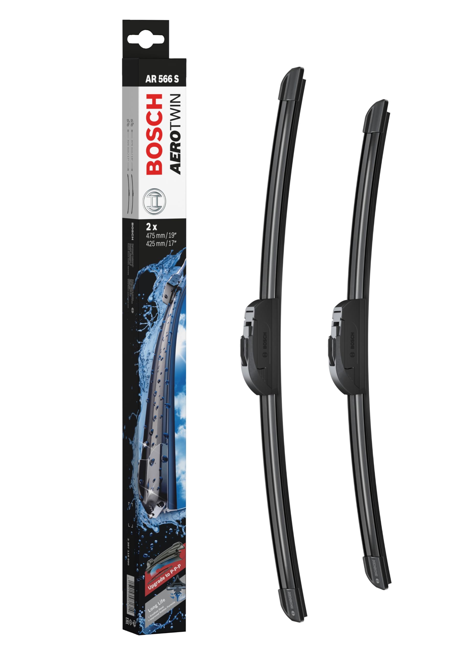 Bosch Aerotwin AR566S - priekšējo vējstikla slotiņu komplekts, 475mm un 425mm garumu