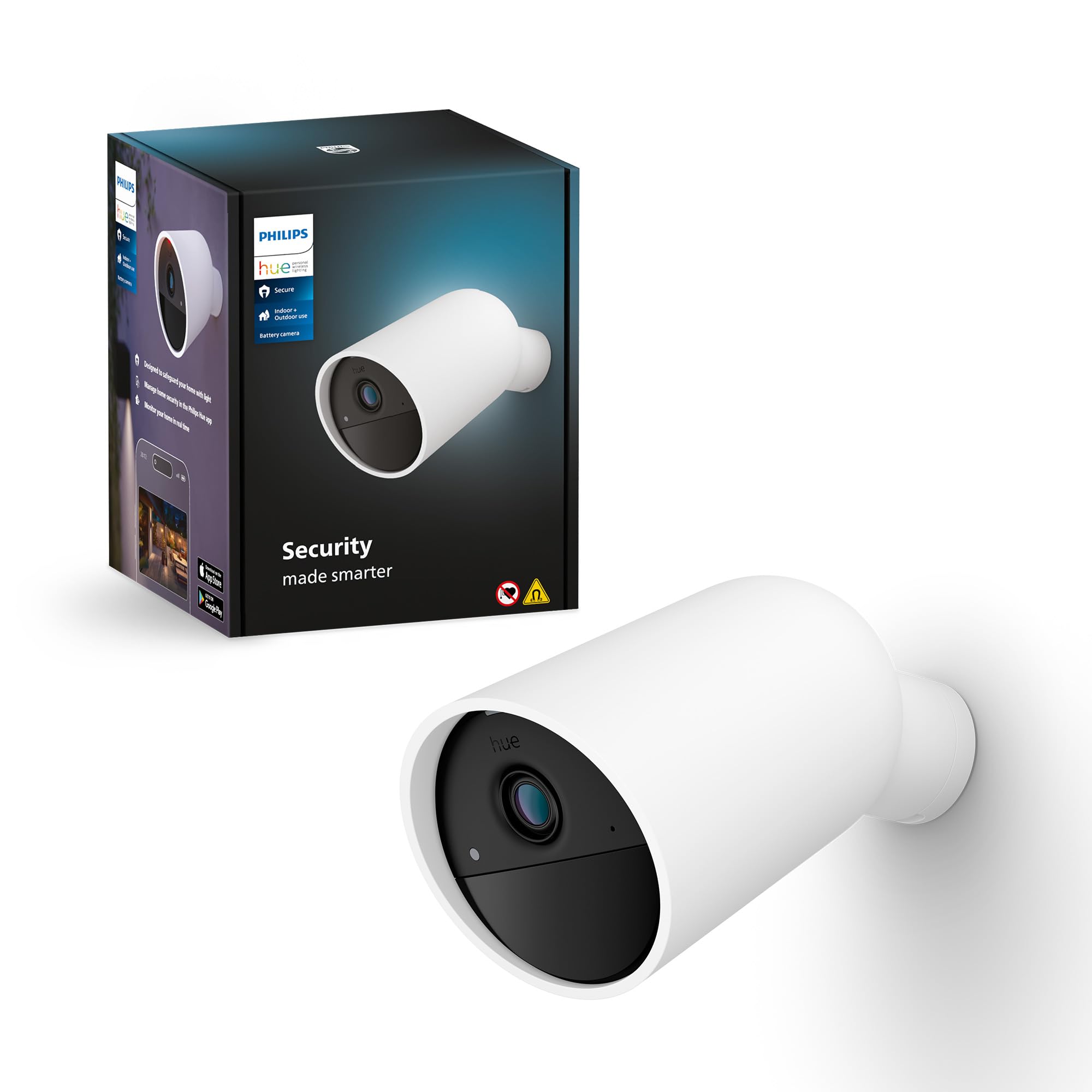Philips Hue Secure HD 1080p - Iekštelpu drošības kamera ar balss sakaru funkciju