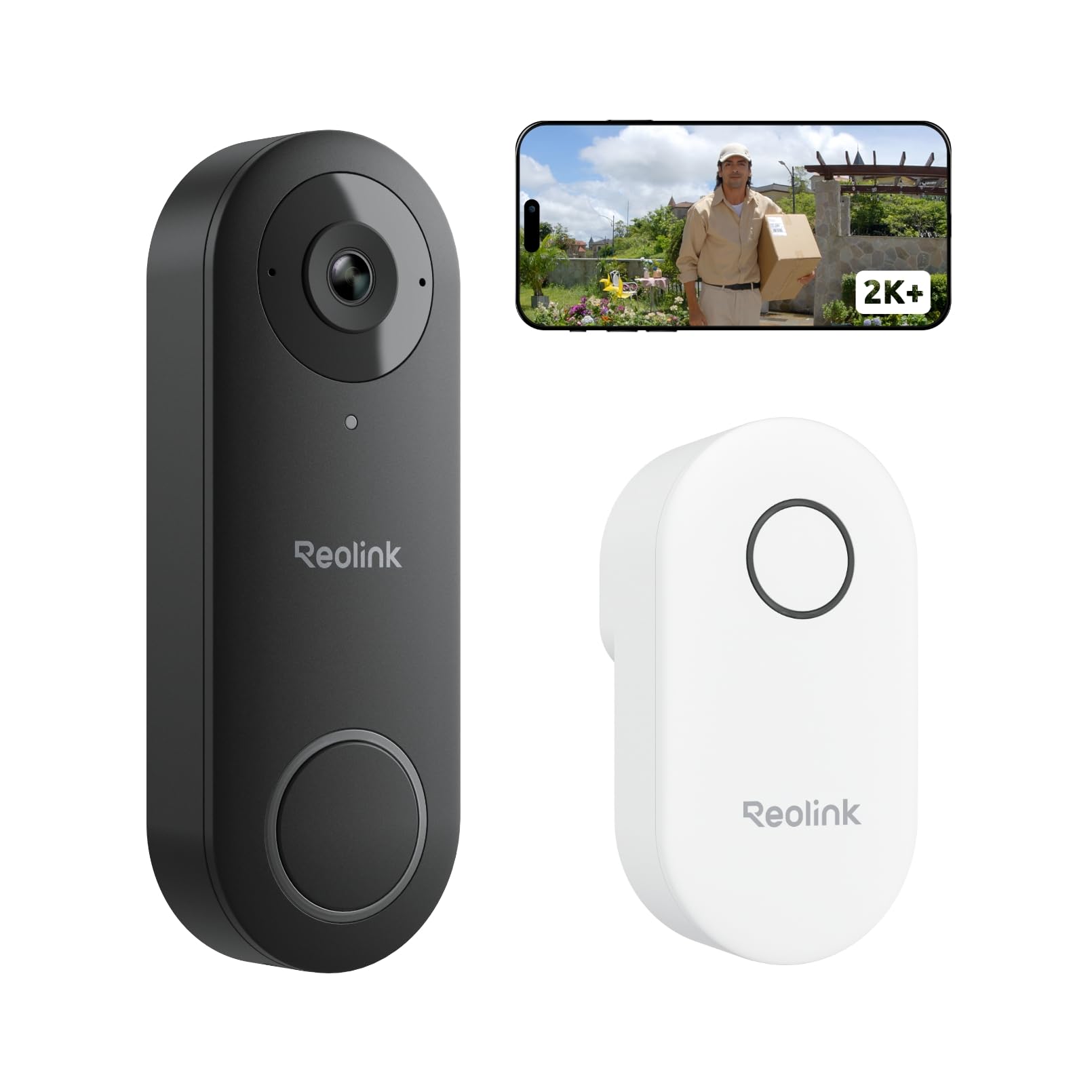 Reolink 5MP - WiFi video durvju zvans ar divvirzienu audio un nakts redzamību