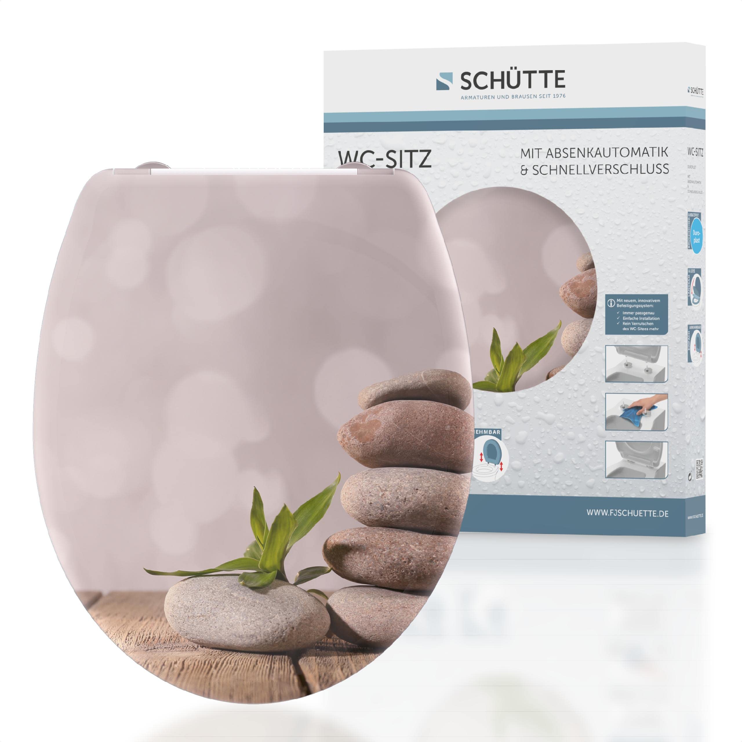 SCHÜTTE 82380 - WC sēdeklis ar hidraulisko nolaišanu un ātro atbrīvošanu, Duroplast