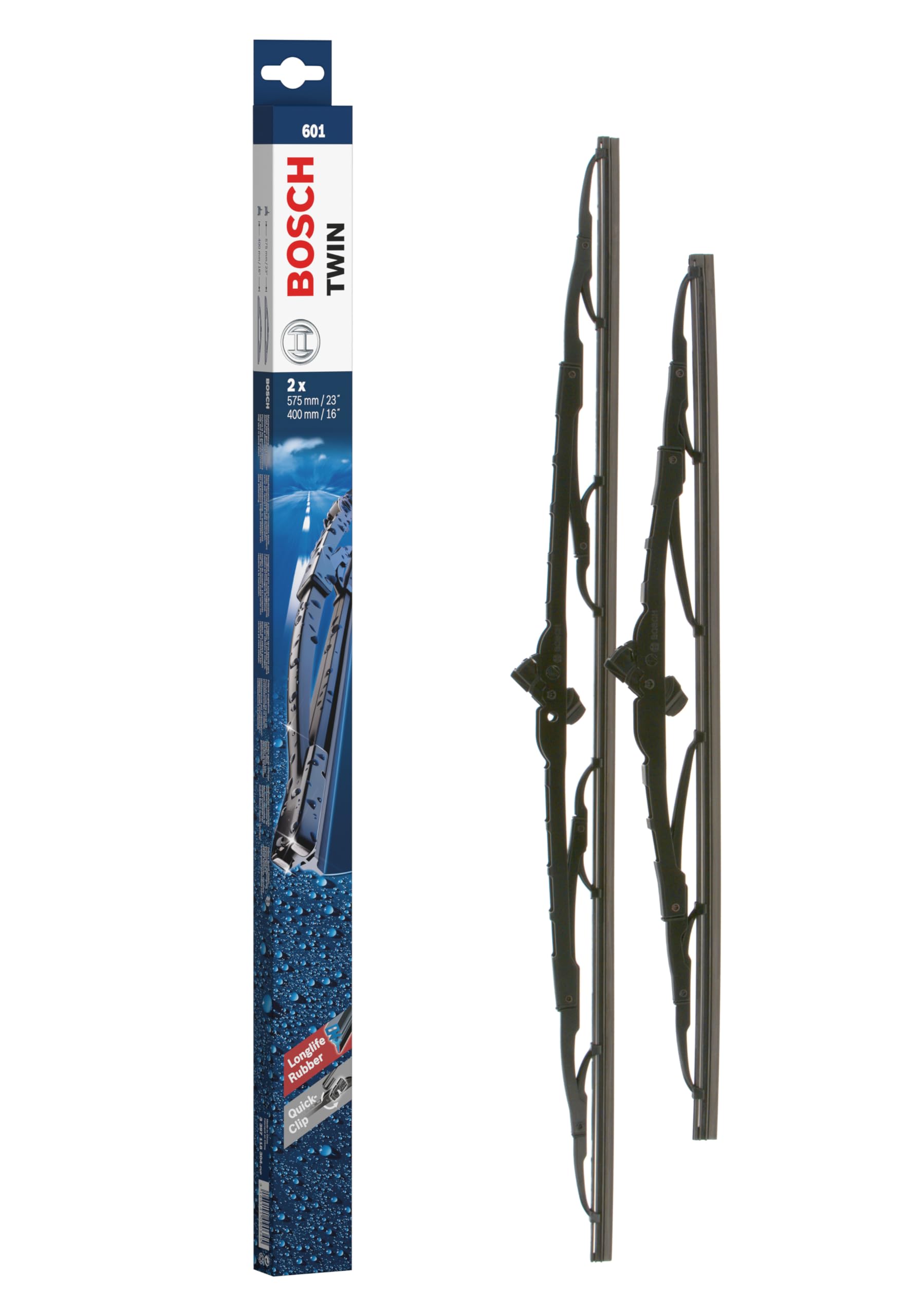 Bosch 3397118304 - automašīnas priekšējie logu tīrītāji 601, 400 mm