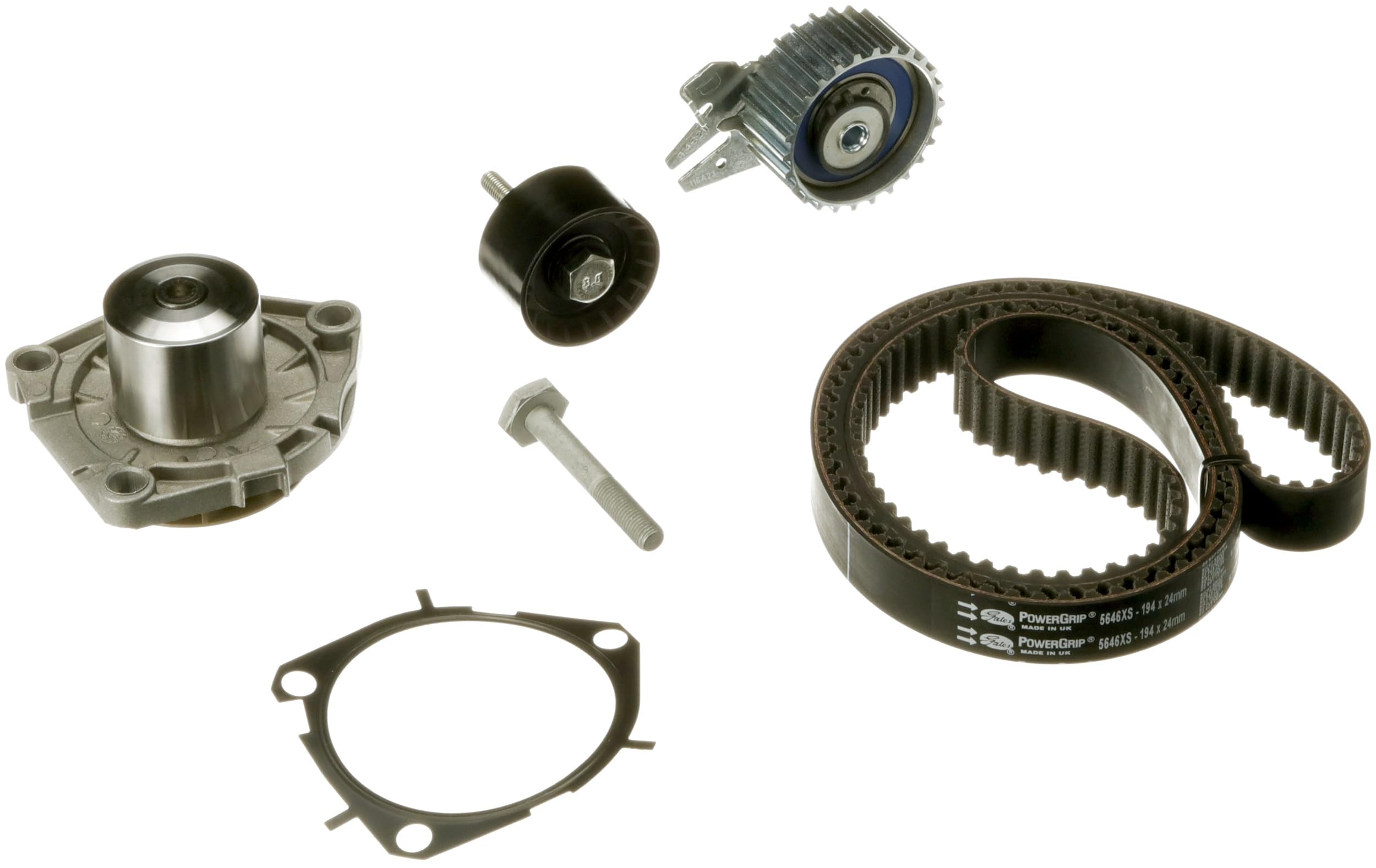 Gates KP15646XS - Sadales siksnas un ūdenssūkņa komplekts 194 zobi 24 mm
