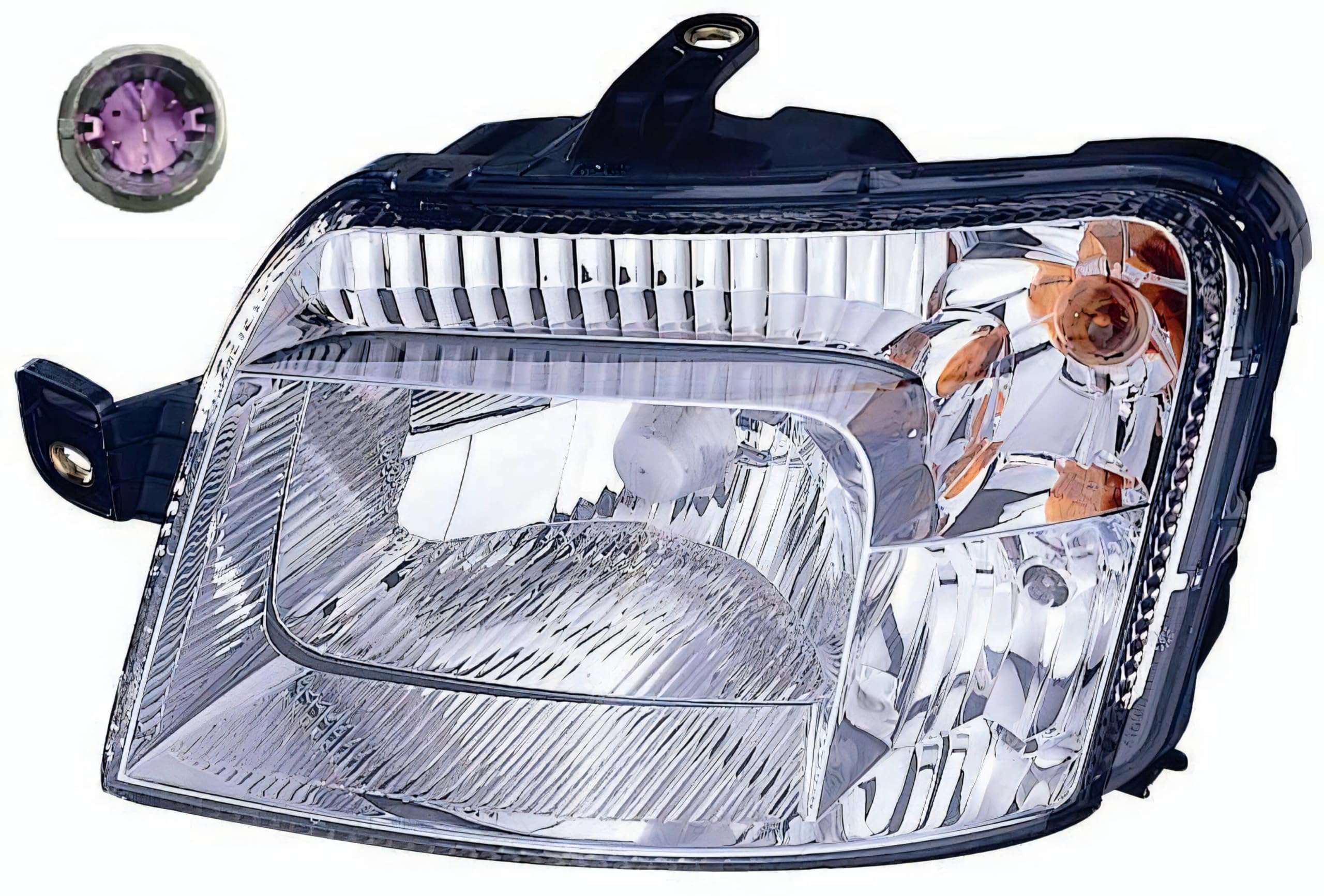 PROPOSTEONLINE 01073680809 - Fiat Panda kreisais priekšējais lukturis, H4, halogēns, 2009–2012