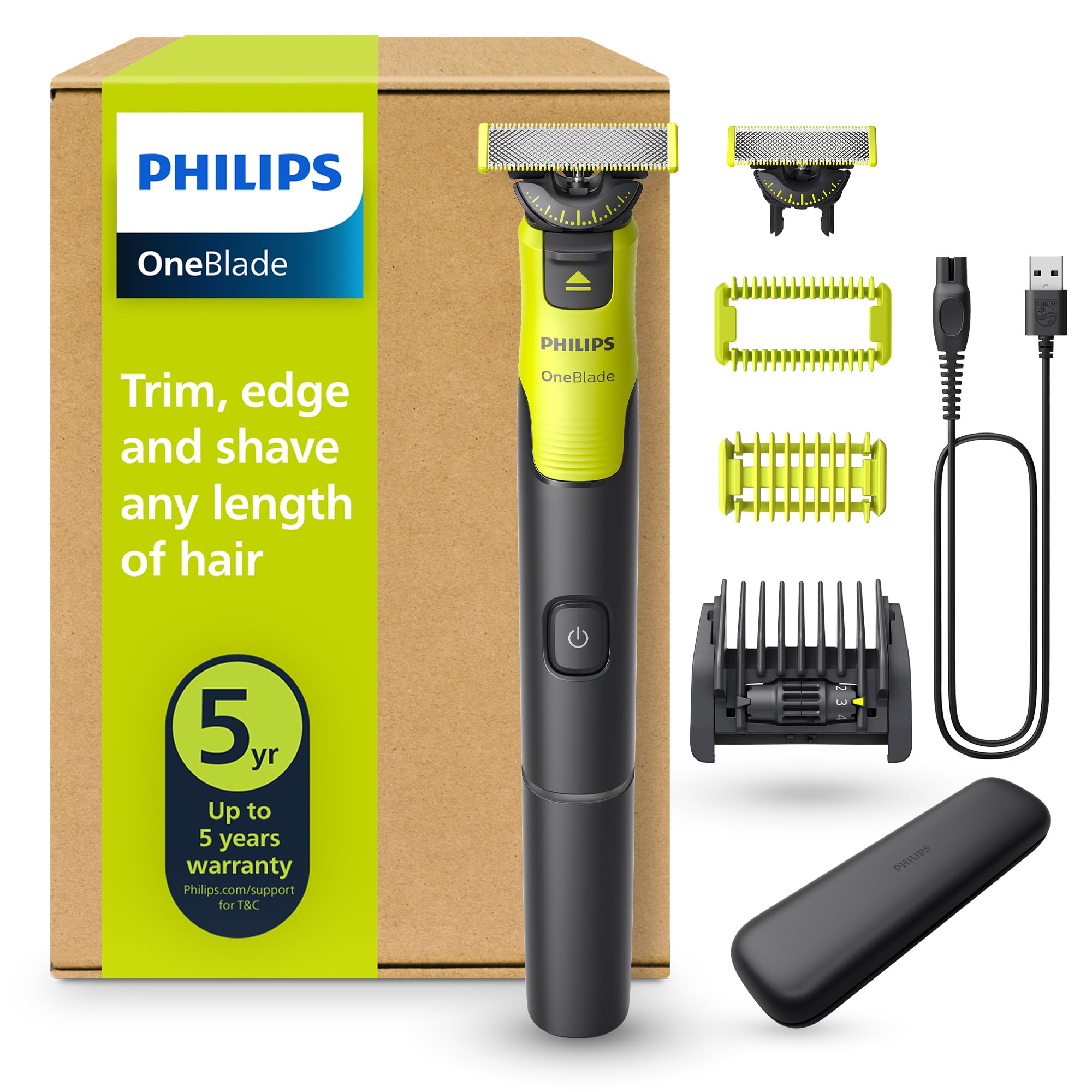 Philips OneBlade 360 QP463165 - Elektriskais skuveklis un matu apgriezējs sejai un ķermenim ar Bluetooth