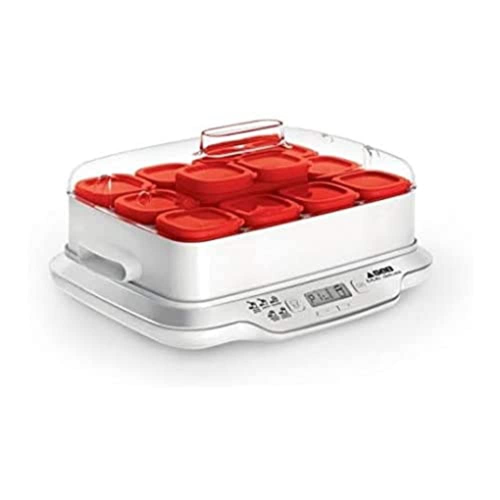SEB Multi Delices Express YG661500 - Jogurta pagatavošanas ierīce ar 12 glāzēm 140 ml, ražots Francijā