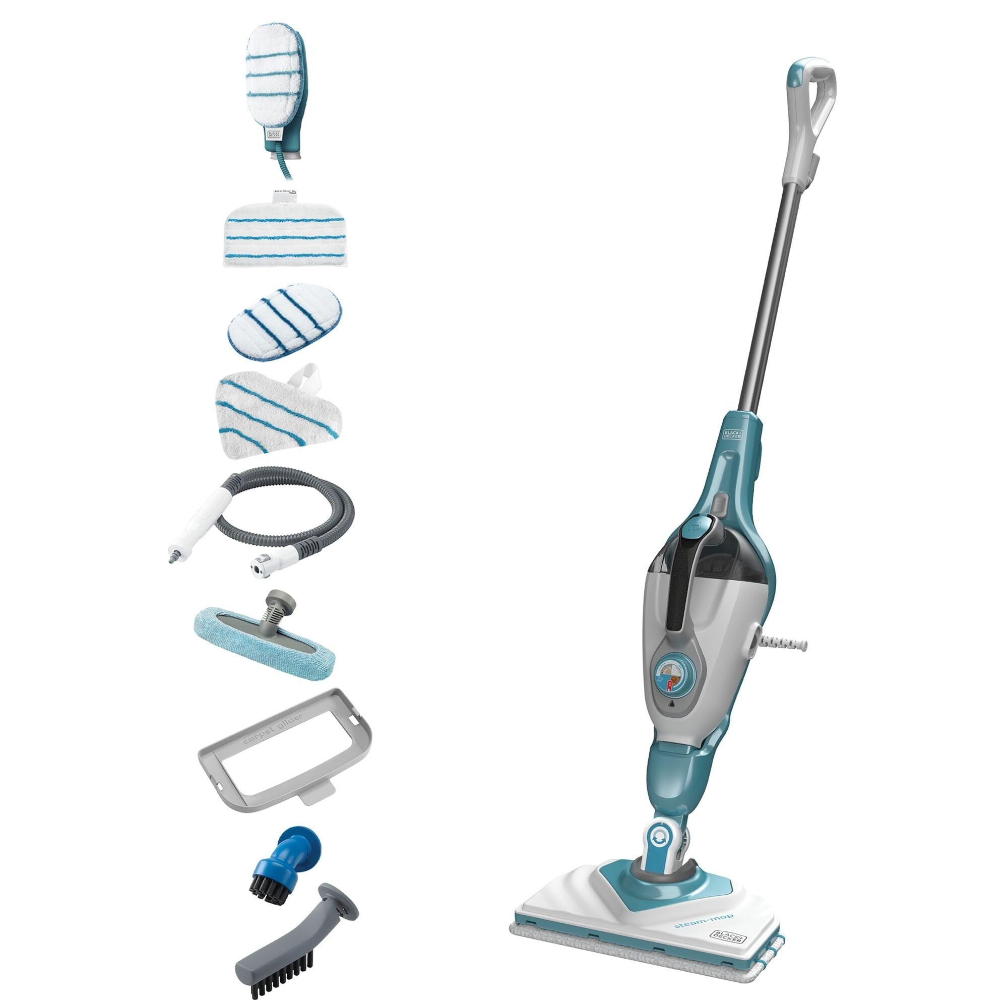 Black+Decker BHSM166DSM-QS - tvaika slota ar SteaMitt rokas tīrītāju un 11 piederumiem, 1600 w