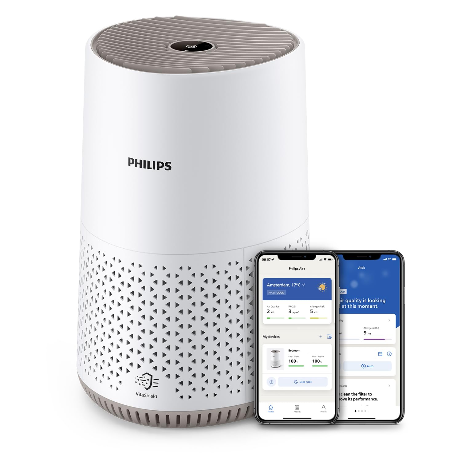 Philips AC065010 600 series - gaisa attīrītājs ar HEPA filtru, līdz 44 m2, 12 w