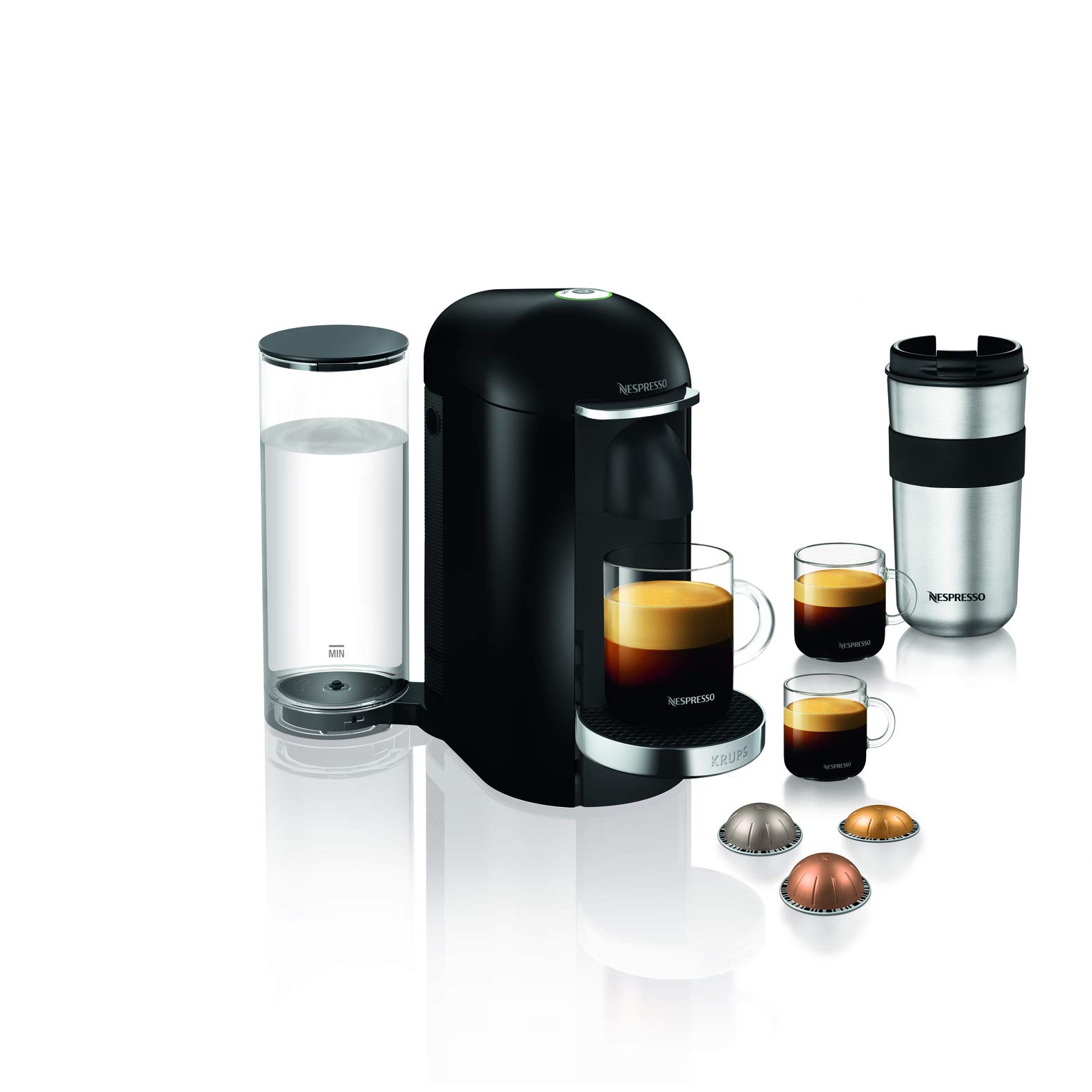 Krups Nespresso Vertuo Plus YY2779FD - kapsulu kafijas automāts ar centrifusion tehnoloģiju, 1260 w