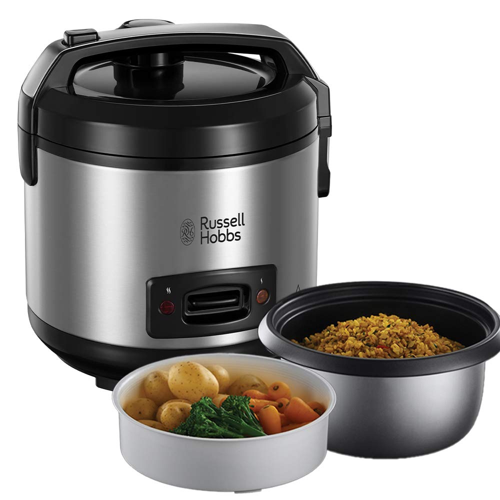 Russell Hobbs 27080-56 - Rīsu vārāmais katls ar tvaika sildītāju 1,2 l, nerūsējošais tērauds