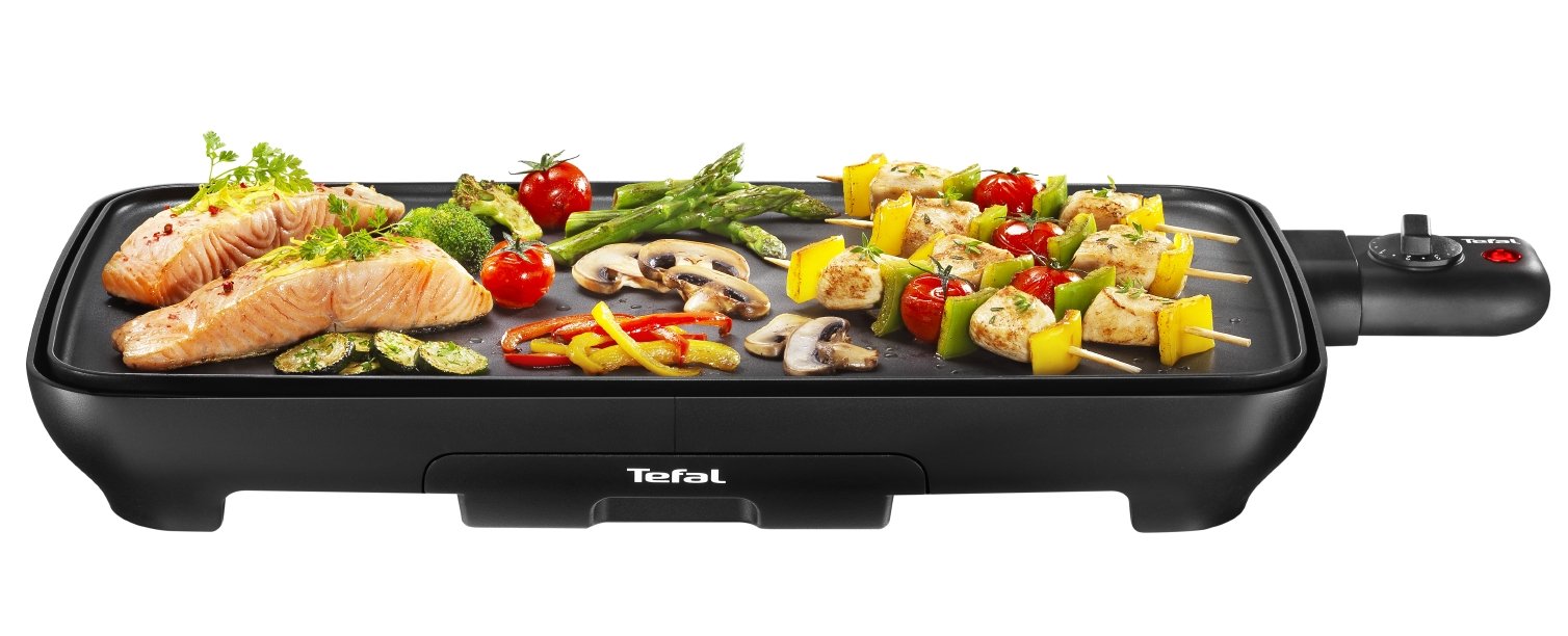 Tefal CB501812 - galda grils Malaga ar antiadhezīvo pārklājumu, 2000 W