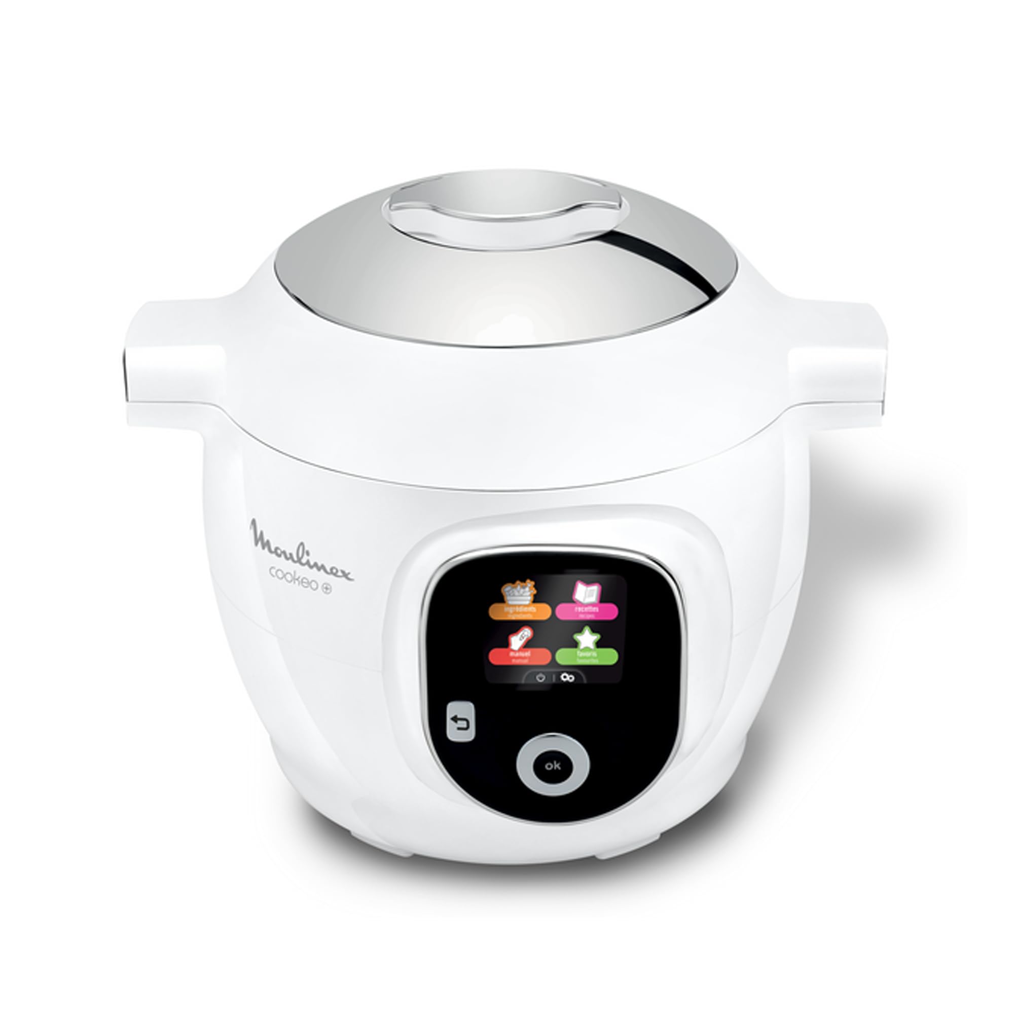 Moulinex  CE854110 Cookeo - viedais multivārāmais katls ar augstspiediena funkciju, 6 l, 1600 w, balts