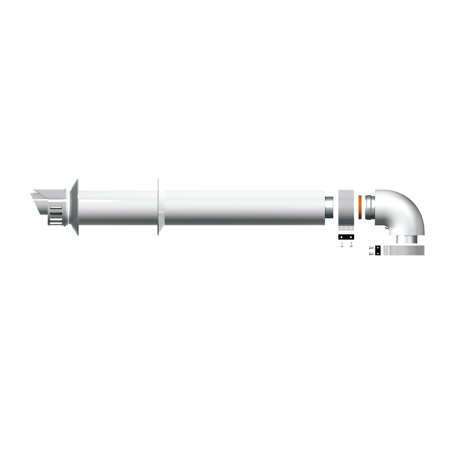 Ariston 3318073 - Horizontālais dūmgāzu izvads ar 90° leņķi un diametru 100/60 mm