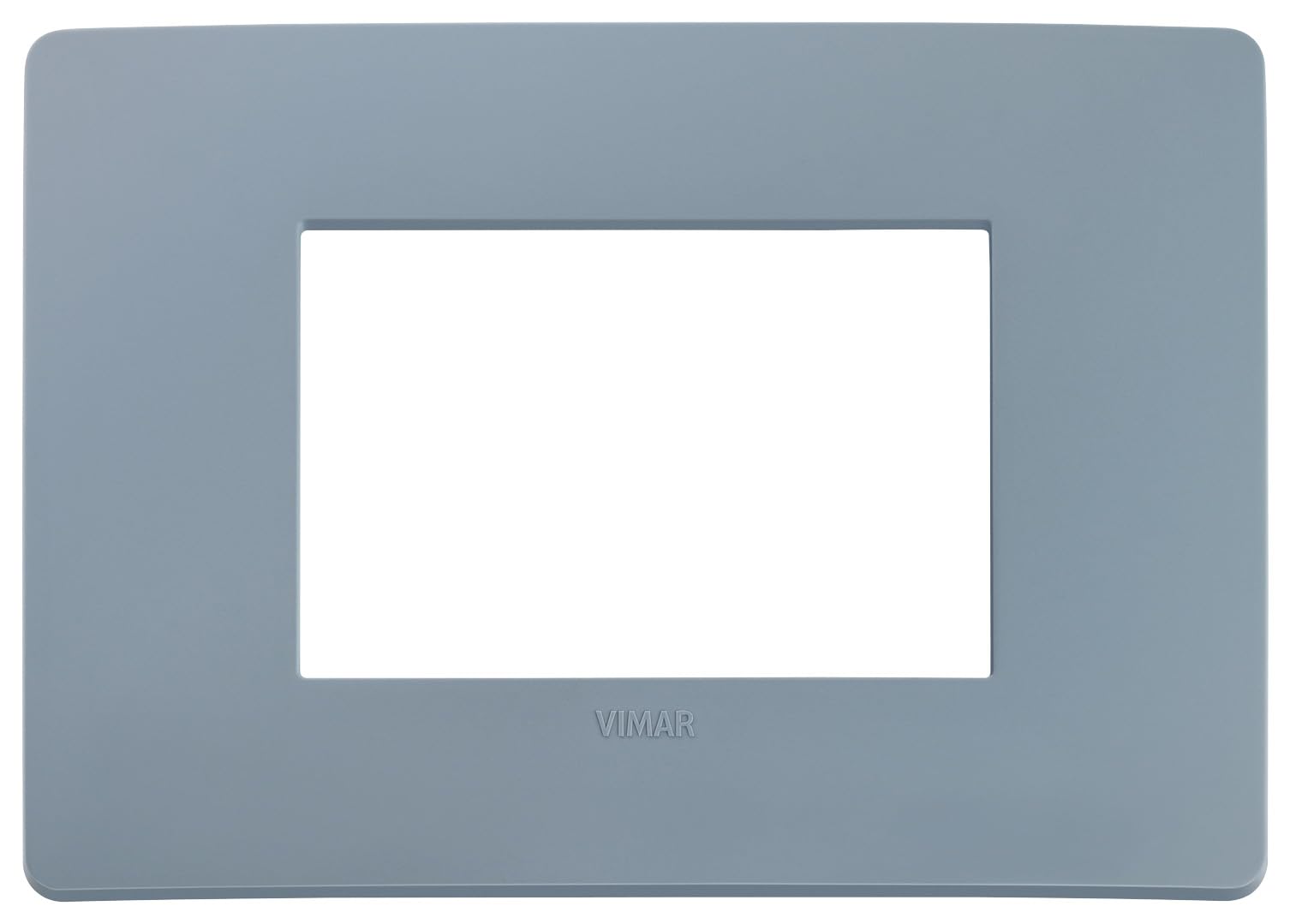 Vimar Plana Up 14653U.16 - Sienas rozetes pārsegs 3 moduļiem, matēts aviācijas zilā krāsā