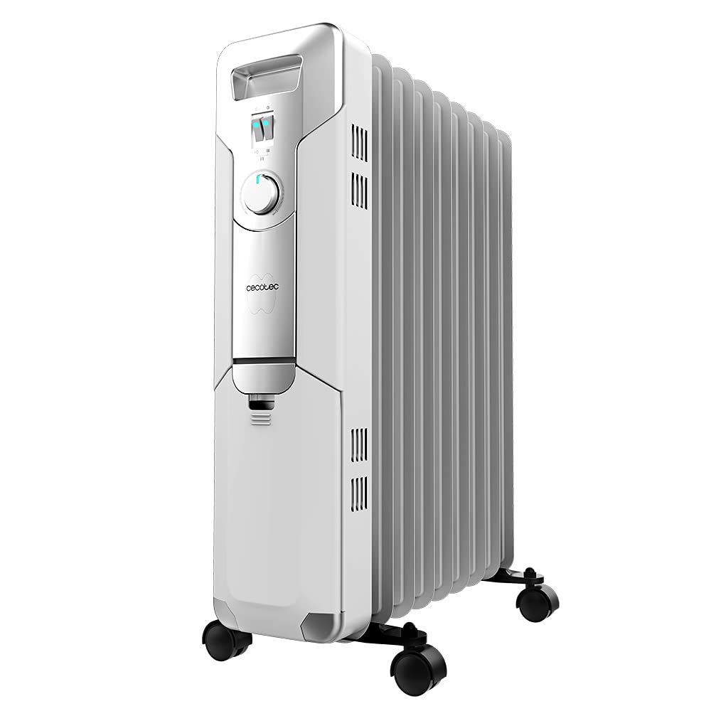 Cecotec ReadyWarm 9000 Space - eļļas radiators ar 9 sekcijām un riteņiem, 2000 W