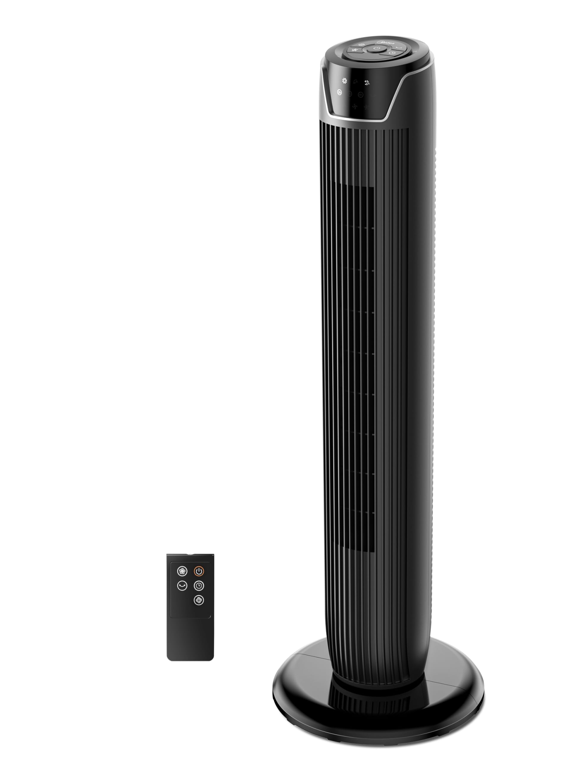 Midea FZ10-17JR - Torņa ventilators ar tālvadības pulti, 92 cm, melns, 45 W, 7 h taimeris
