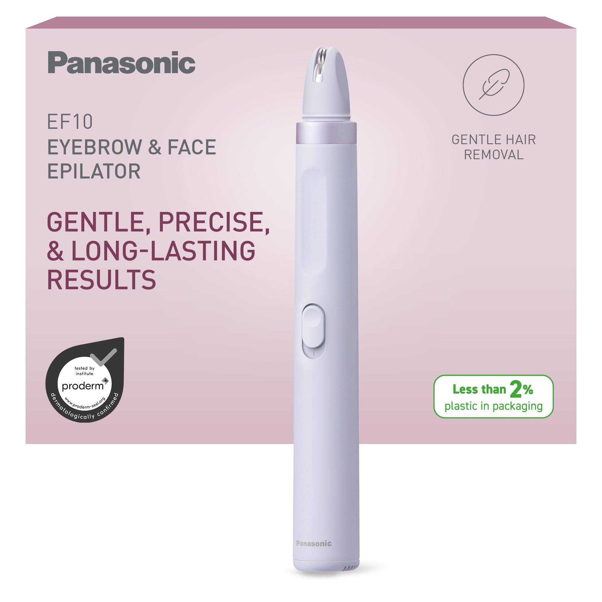 Panasonic ES-EF10-V503 - Uzacu un sejas matiņu epilators sievietēm ar LED apgaismojumu