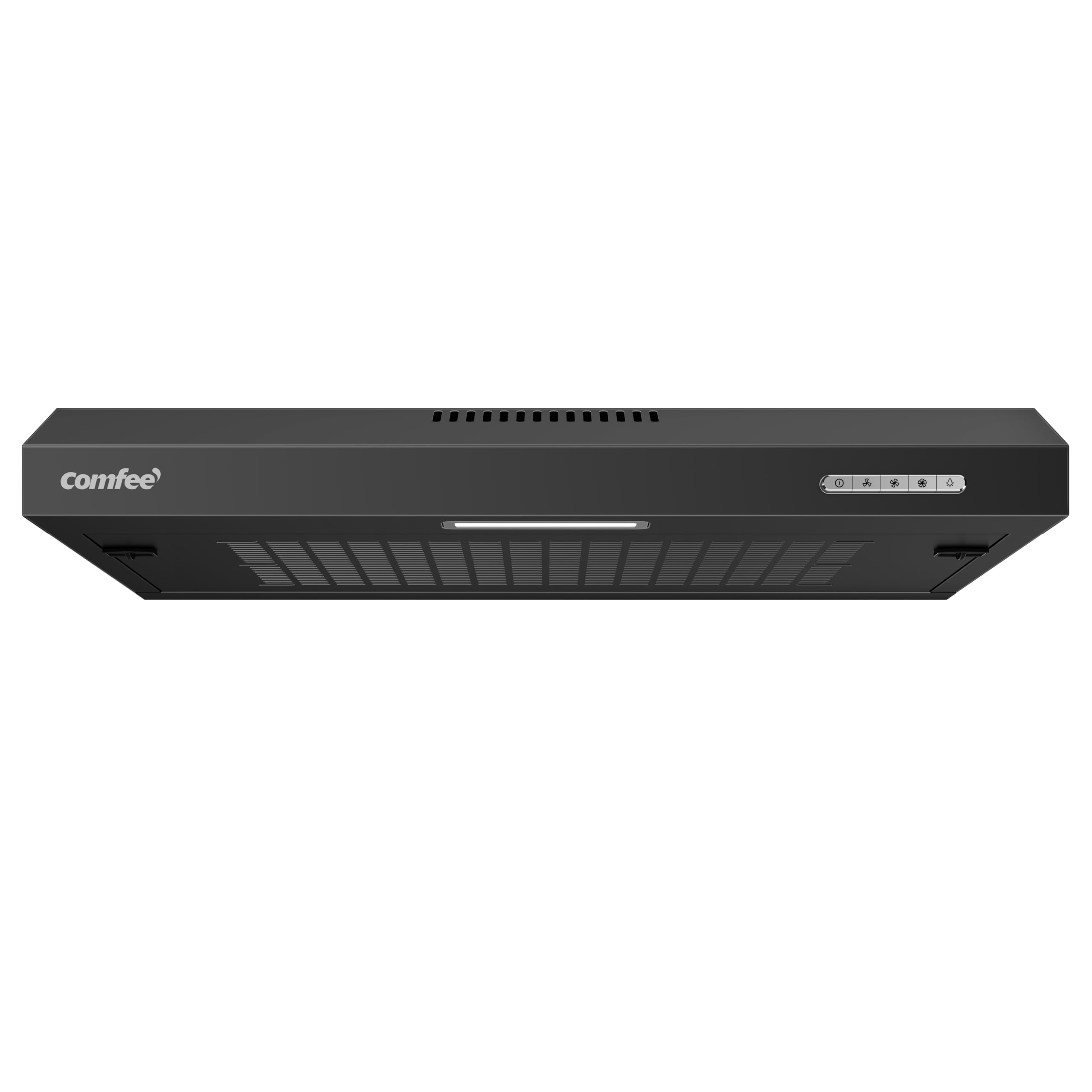 Comfee KWH-SLIF17B-60-FR - Iebūvējamais tvaika nosūcējs ar LED apgaismojumu, 60 cm, melns