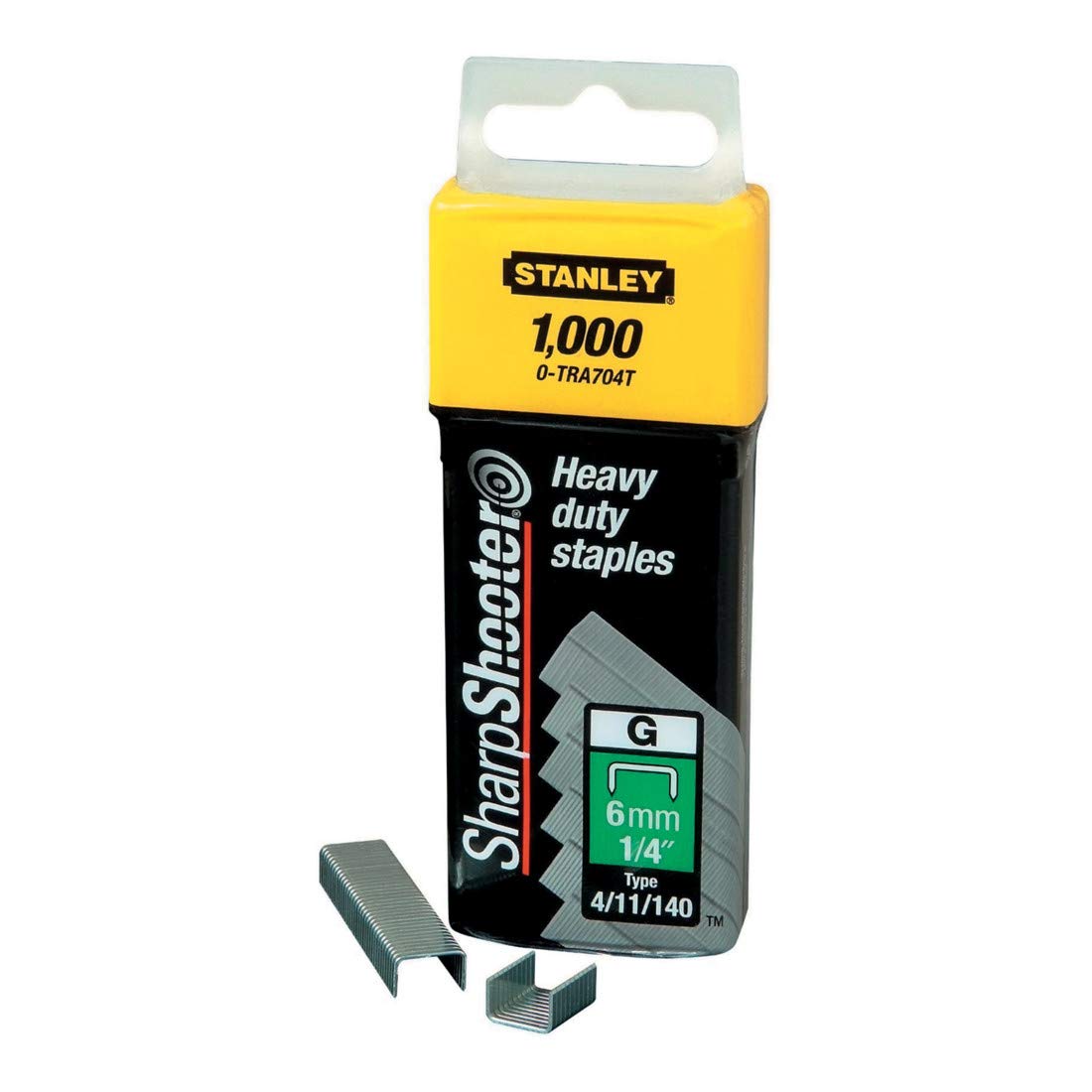 Stanley 1-TRA704T - Skavotāja skavas tips G 6 mm, 1000 gab. komplekts