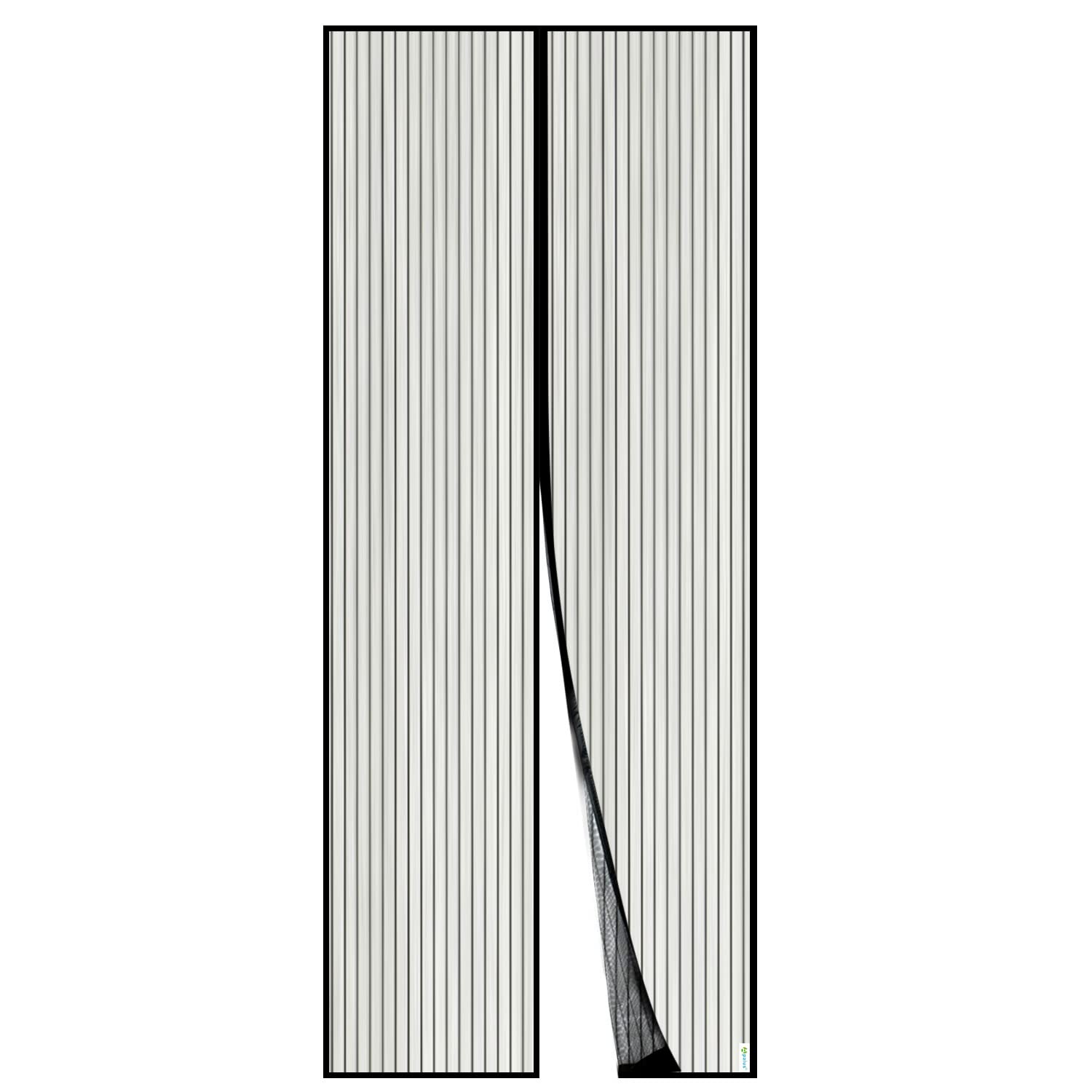 Apalus BF003 - Magnētiskā moskītu tīkla durvu aizkars melns 100x240 cm