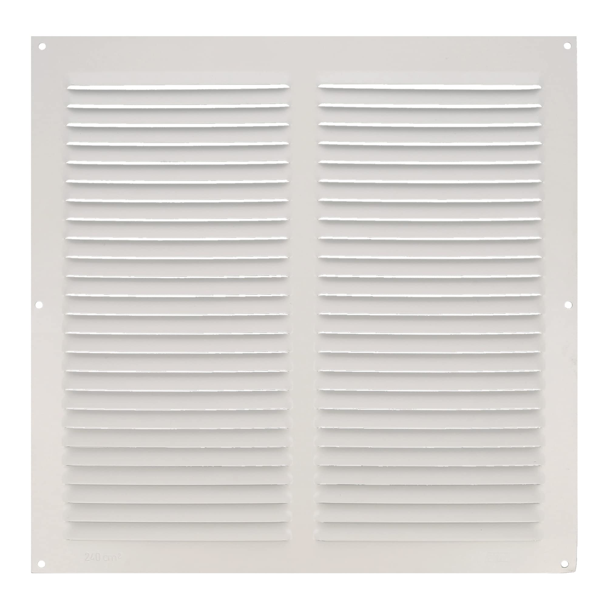 Amig - kvadrātveida alumīnija ventilācijas reste griestiem un sienām, 30x30 cm