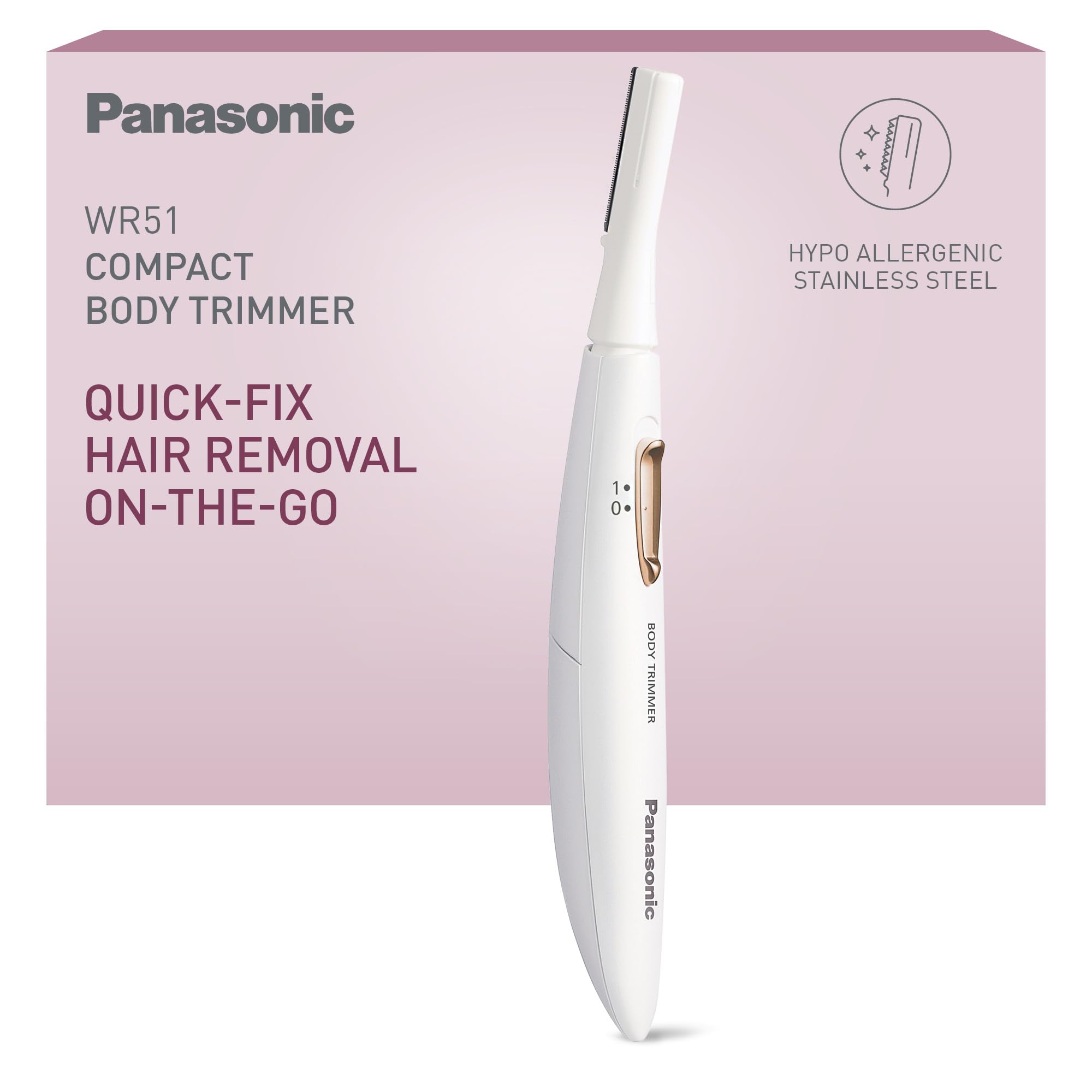 Panasonic ES-WR51-P503 - Ķermeņa trimeris ar elastīgu galviņu sausai skūšanai