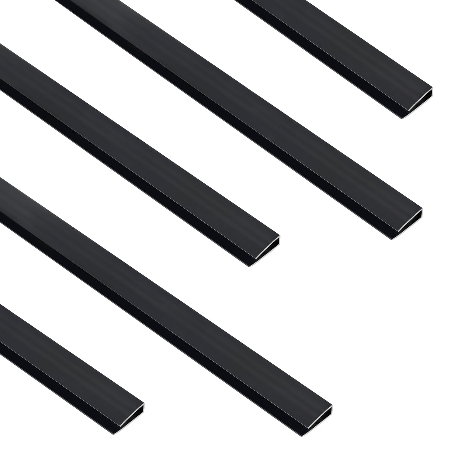 Sekey PVC EN45 - Žoga aizsargprofils, 5 x 1 m komplekts, antracīta krāsā