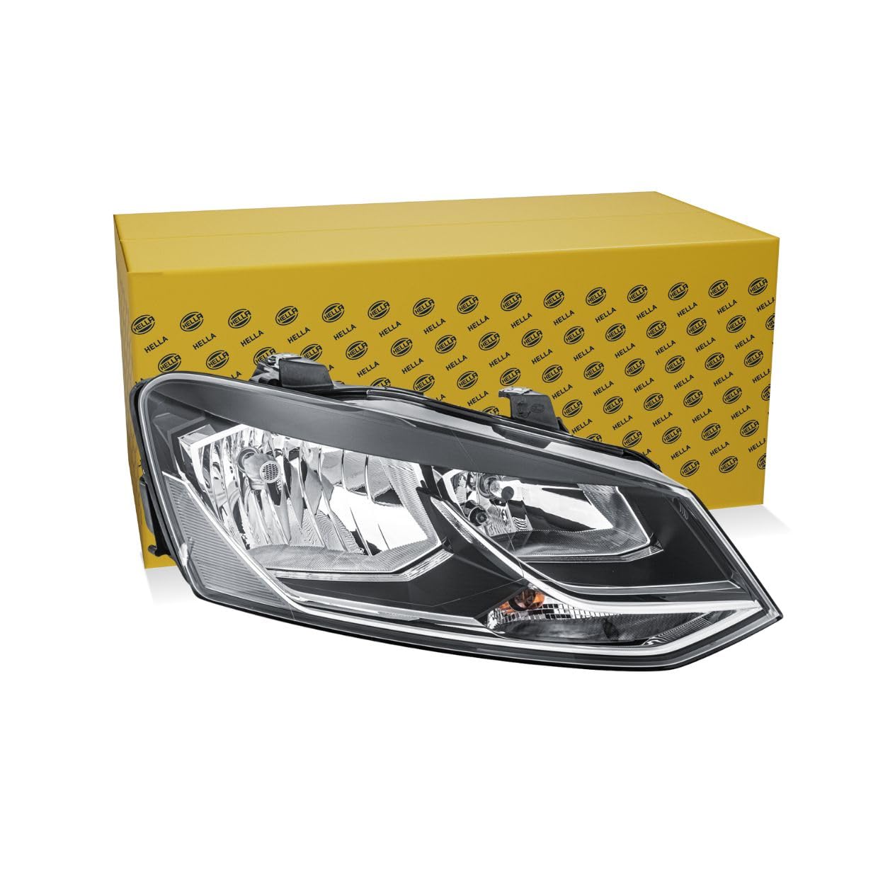 Hella 1EB012034021 - Priekšējais lukturis VW Polo (6R1, 6C1) halogēns labās puses