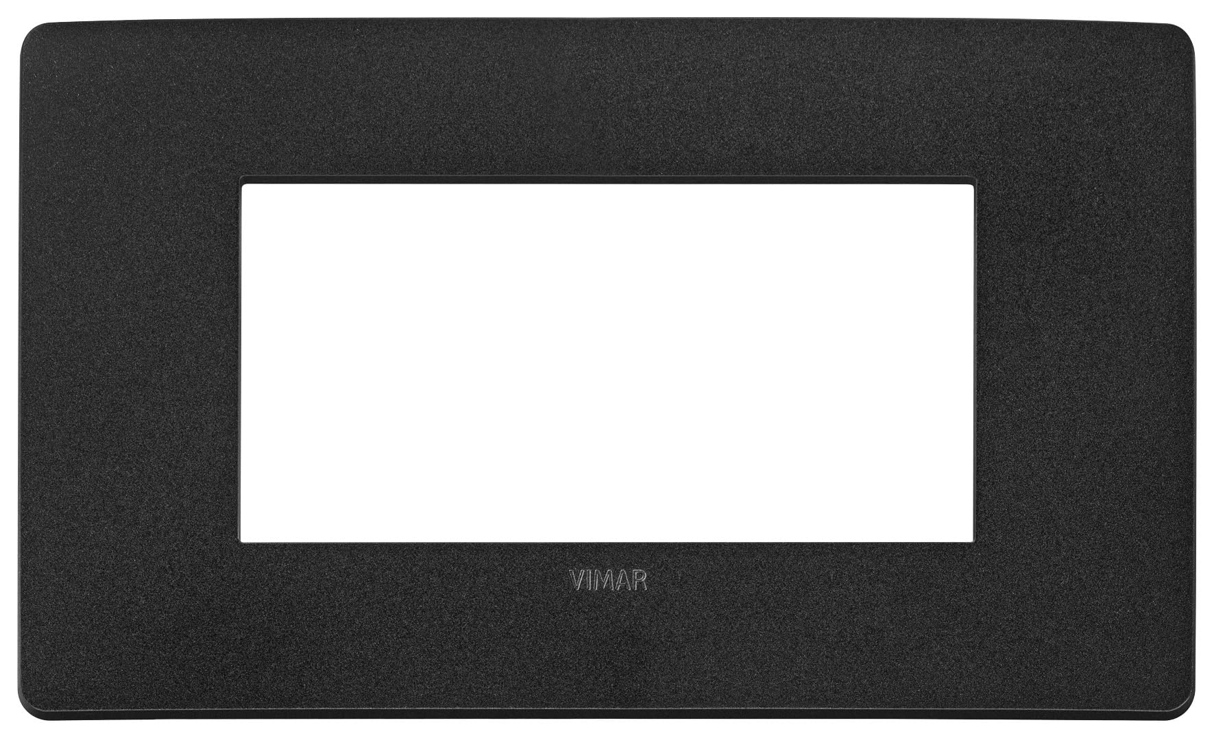 Vimar Plana Up  14654U.19 - Elektrības rozešu pārsegs 4 moduļiem, matēts melns tehnopolimērs
