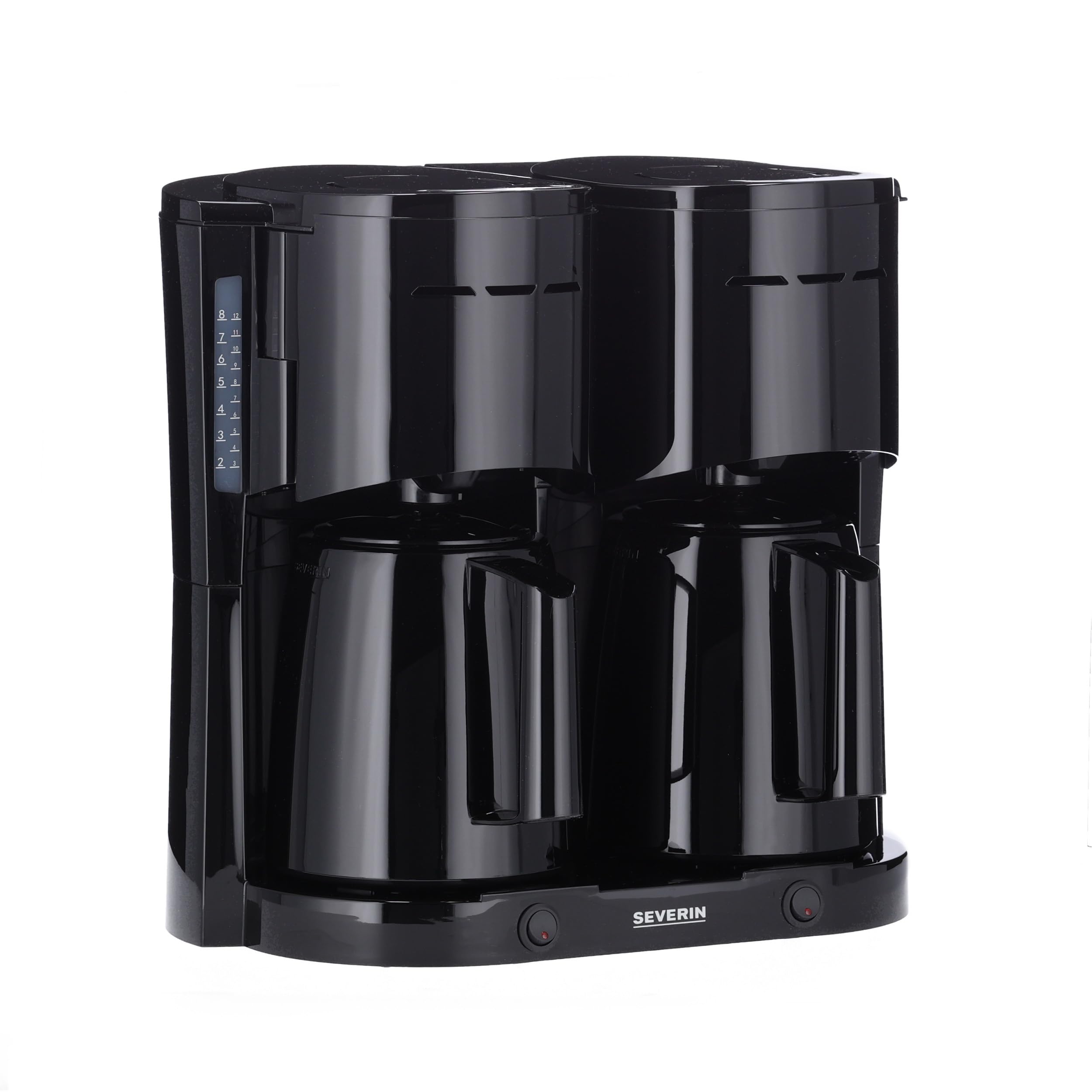Severin duo KA 9315 - Pilienveida kafijas automāts ar divām termoskanām līdz 16 tasēm, 2000W