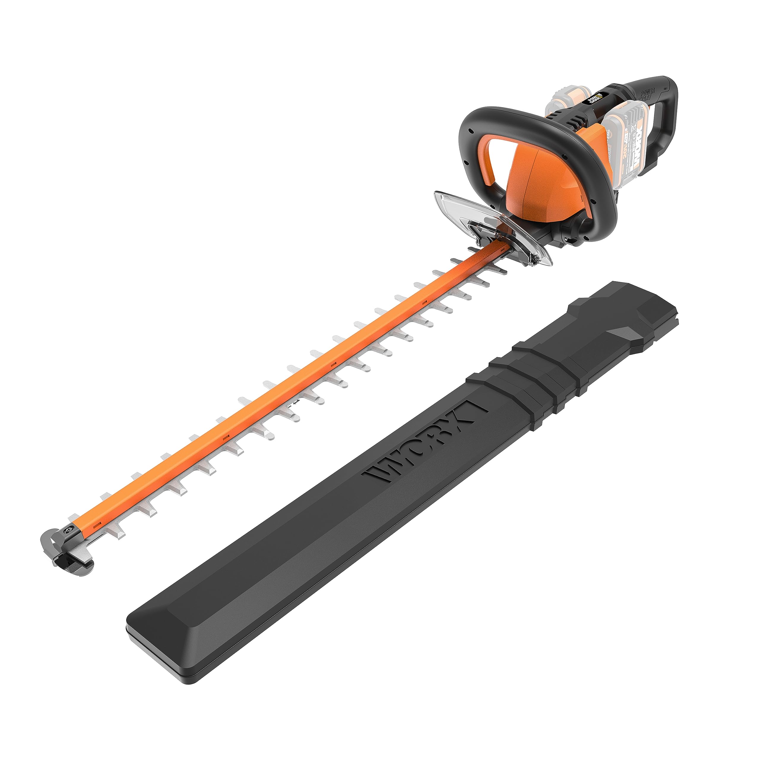WORX WG284E.9 - Akumulatora dzīvžoga šķēres 40V ar 60 cm, duālajiem griešanas asmeņiem