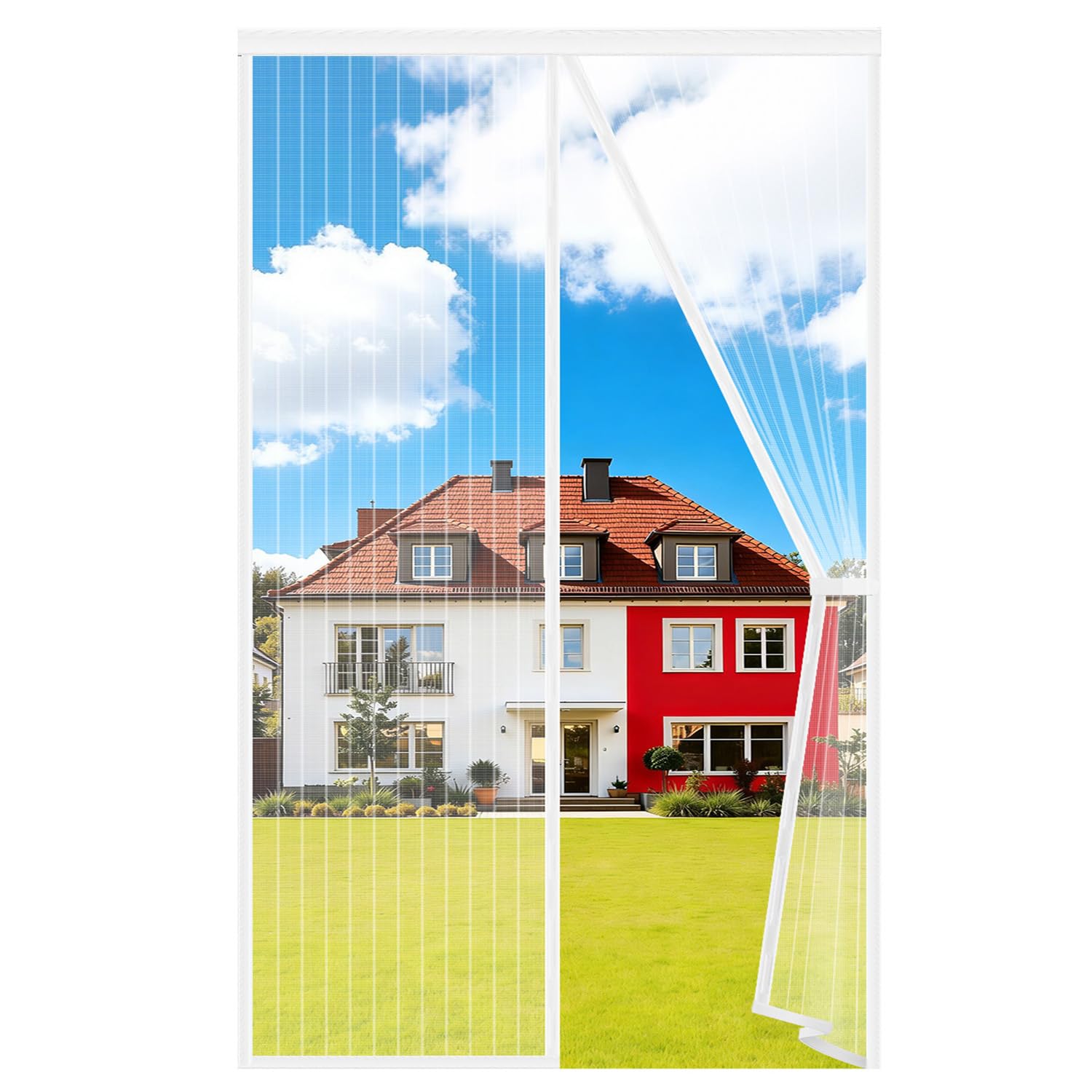Auxmir AU80 - Magnētiskā moskītu tīkla durvis ar automātisku aizvēršanu, 120x240 cm
