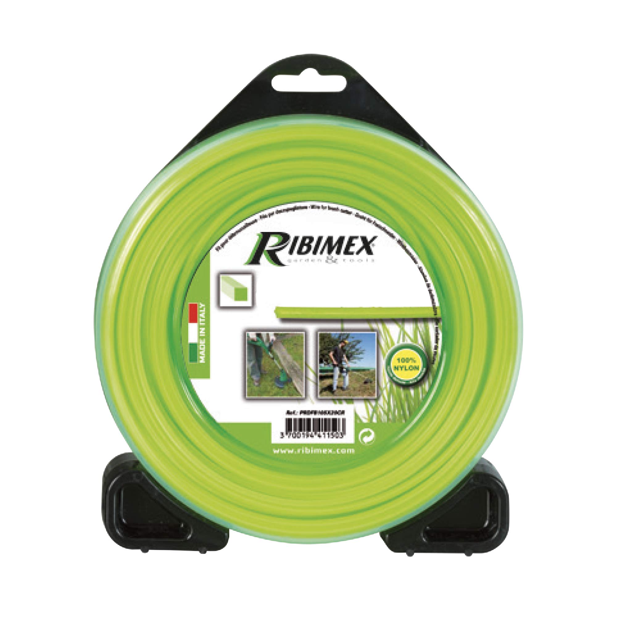 Ribimex PRDFB030X40CR - Kvadrātveida neilona trimmera aukla, 4 mm 30 m
