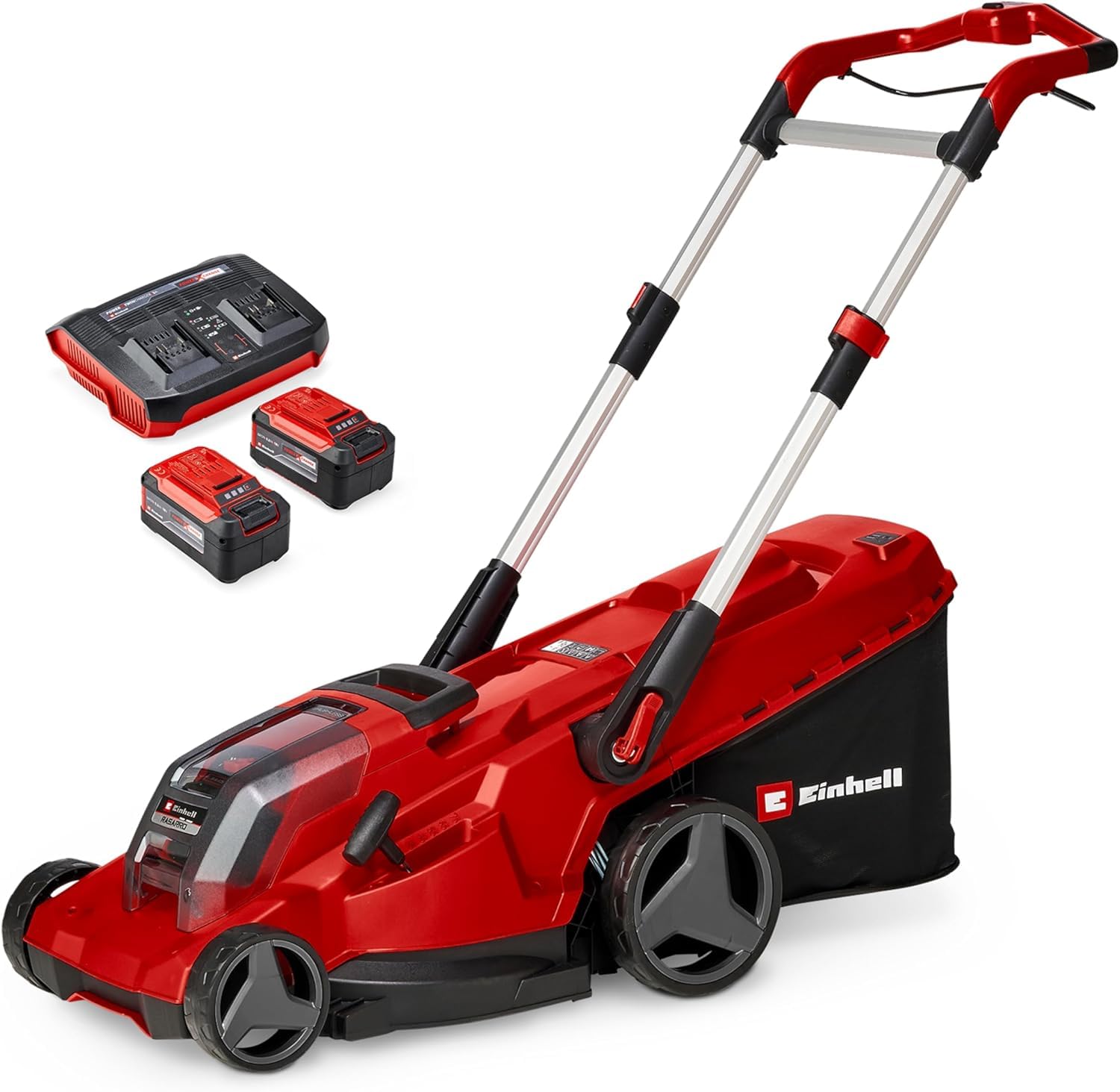 Einhell 3413272 - akumulatora zāles pļāvējs, 36V, 42cm ar mulčēšanu, un 2x5,2Ah akumulatoriem