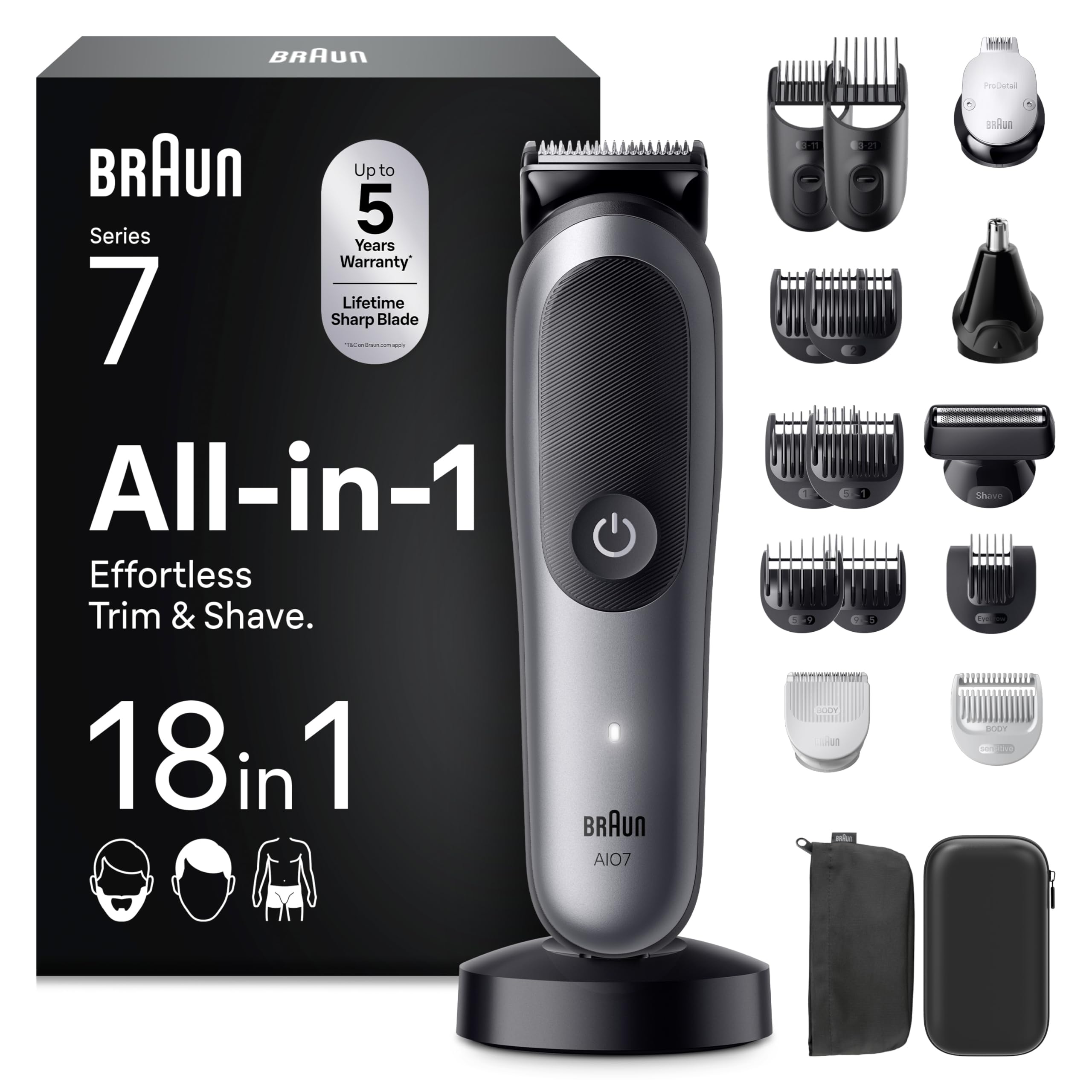 Braun AIO7585 series 7 - 18in1 trimeris ķermenim, sejai un matiem,