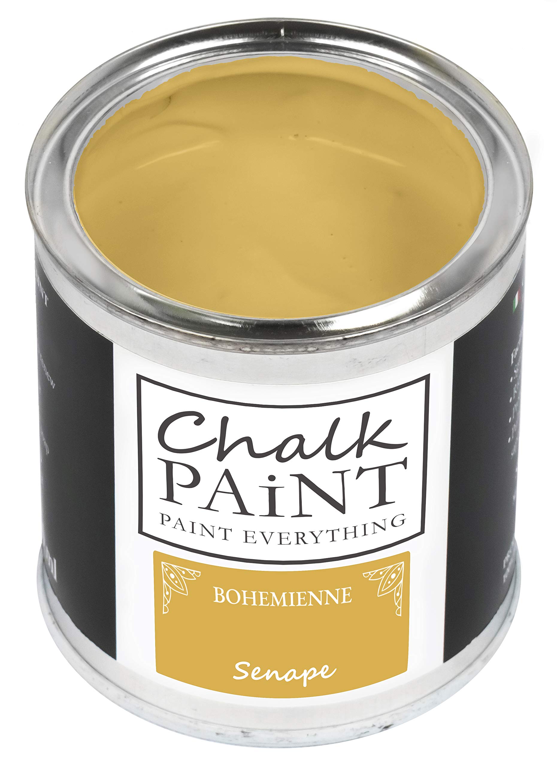 Chalk Paint CPVG01-025 - Krāsa mēbelēm, sinepju krāsā, 250 ml, bez slīpēšanas