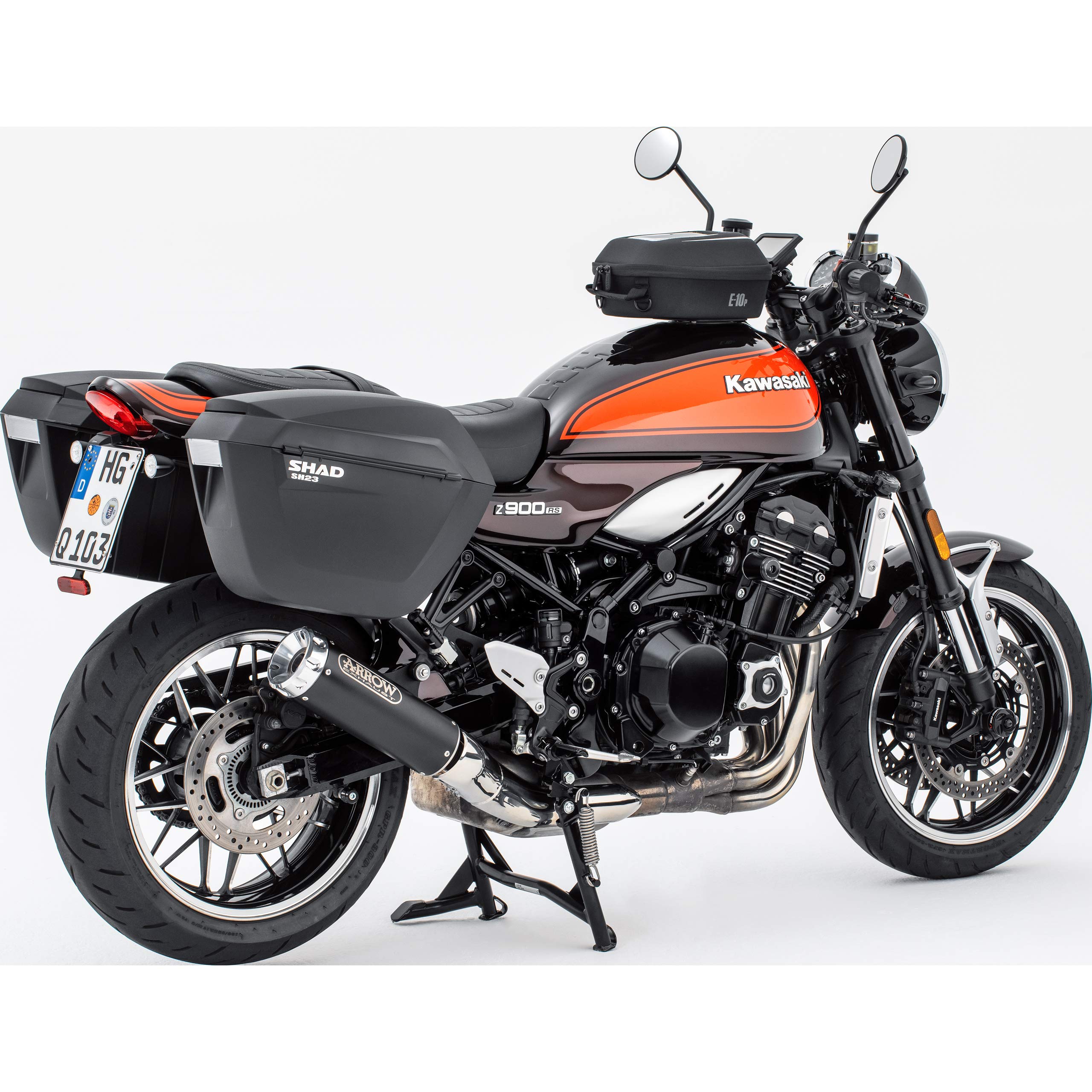 SHAD SH23 - Sānu koferis motociklam, melns, 23 L