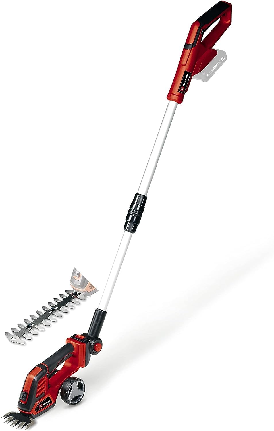 Einhell GE-CG 18100 Li T-Solo Power X-Change 18V - Akumulatora zāles un krūmu šķēres ar teleskopisko kātu, BEZ akumulātora un lādētāja