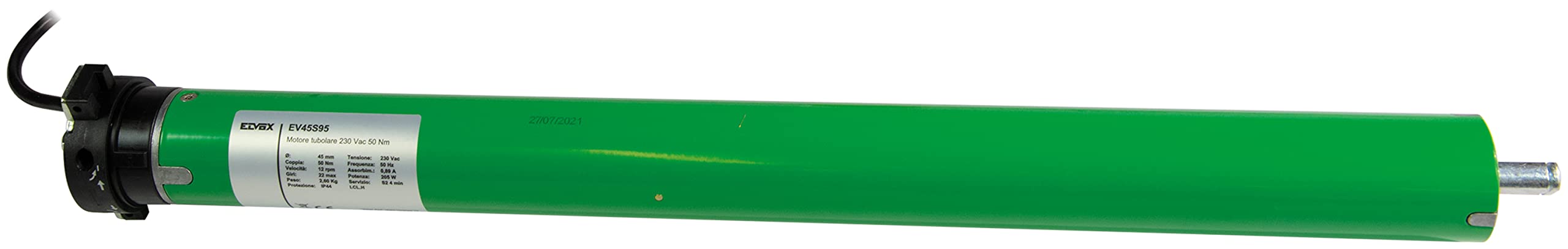 Vimar EV45S95 - caurulveida motors žalūzijām, 230 V ar 95 kg celšanas kapacitāti