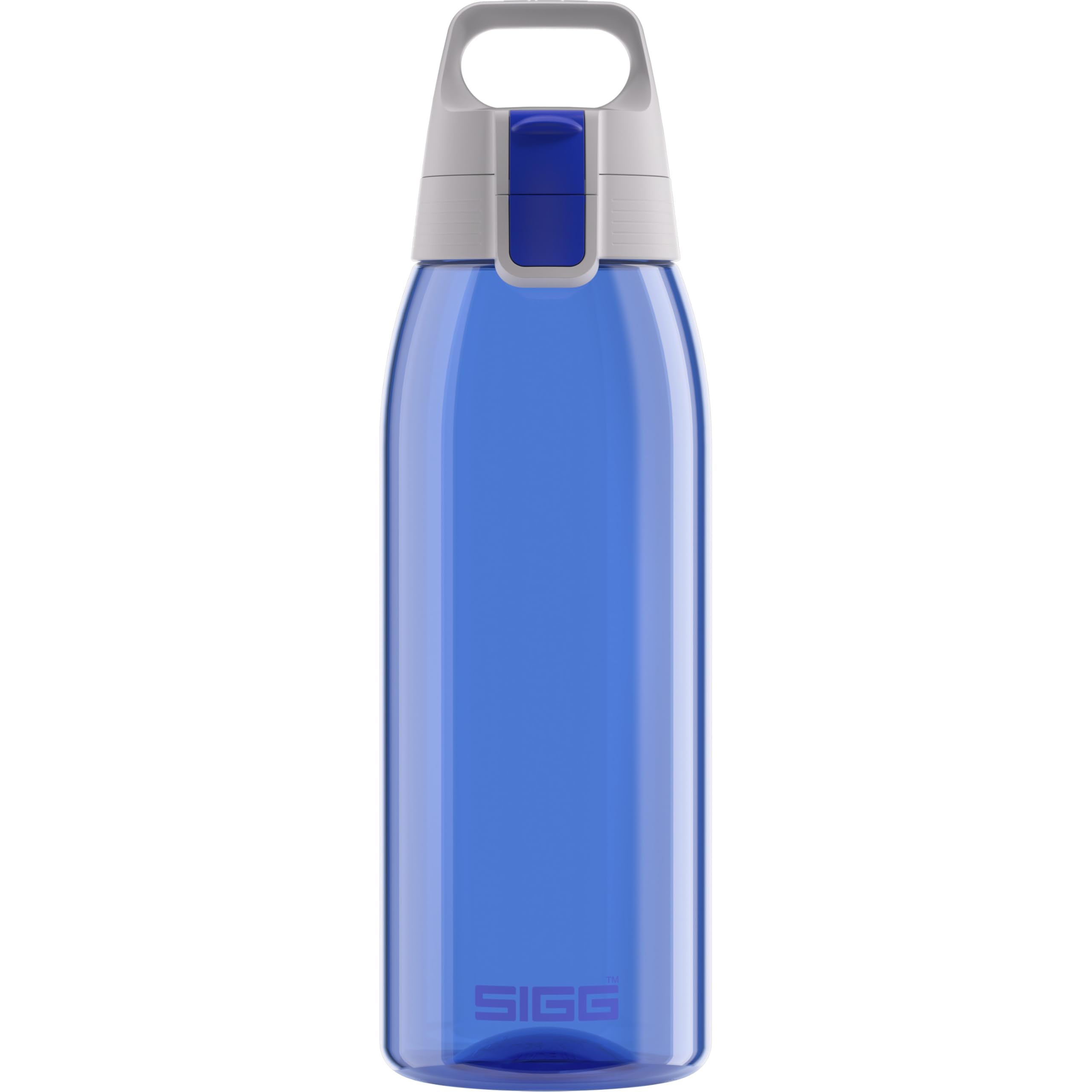 Sigg Total Color One - zila Tritan ūdens pudele ar plašu atvērumu, 1 l