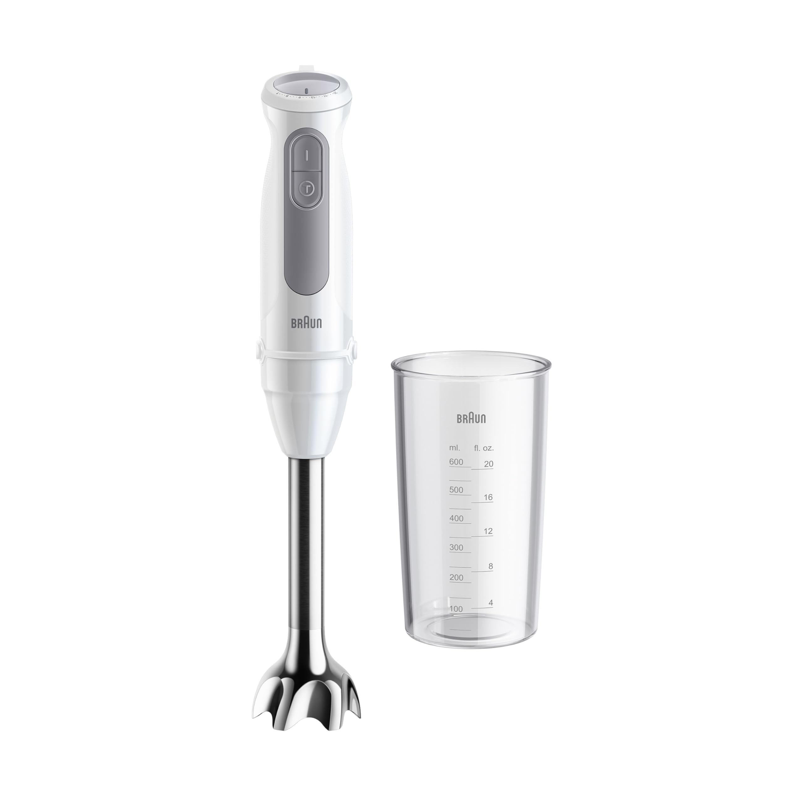 Braun MultiQuick 5 MQ50001M - rokas blenderis ar 21 ātruma pakāpi un SplashControl, 1000W