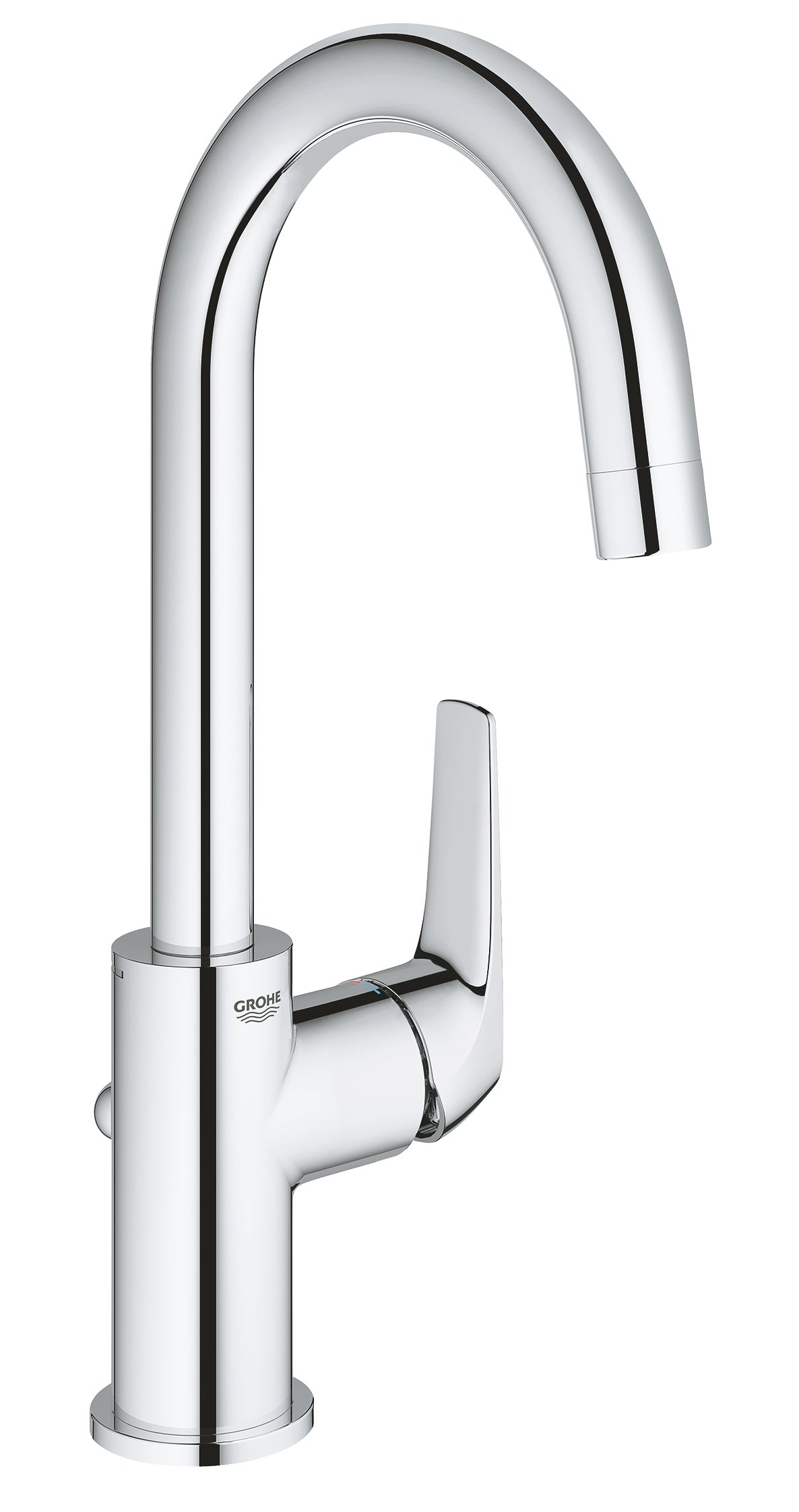 GROHE BauFlow 23753000 - izlietnes maisītājs L izmērs ar vilkšanas stieni, hroms
