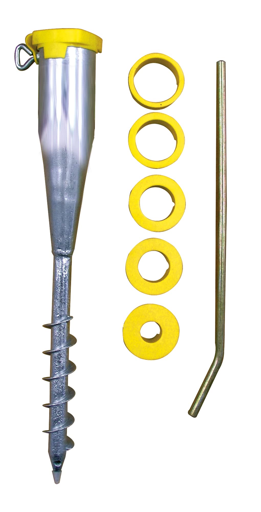 Alberts 610647 - ieskrūvējama pamatne stabiem, 25–65 mm, karstā cinkojuma, 560 mm