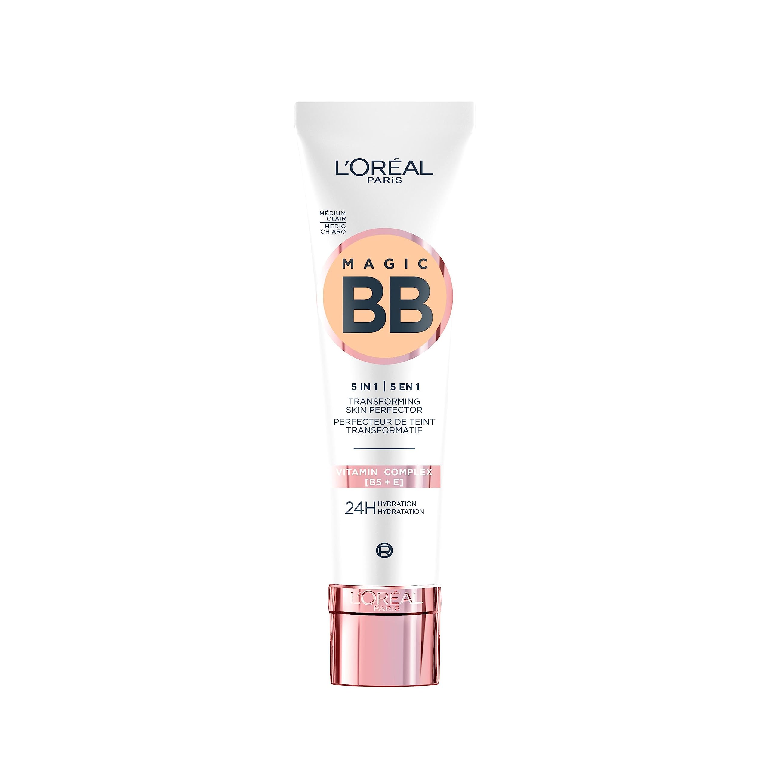 L'Oréal Paris 5in1 - BB krēms, ar SPF 20 un vitamīniem B5 un E, tonis, medium light, 30 ml